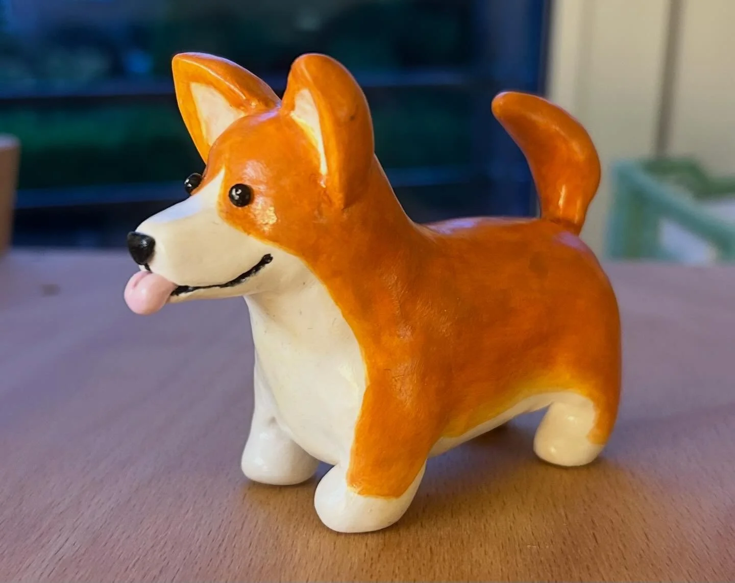 Tried something new with polymer clay this month! I used to use coloured clay out of the package but I think now I prefer to use white clay and paint it. If any UK based clay artists see this: Do you have a favourite polyurethane varnish? I tried Ron