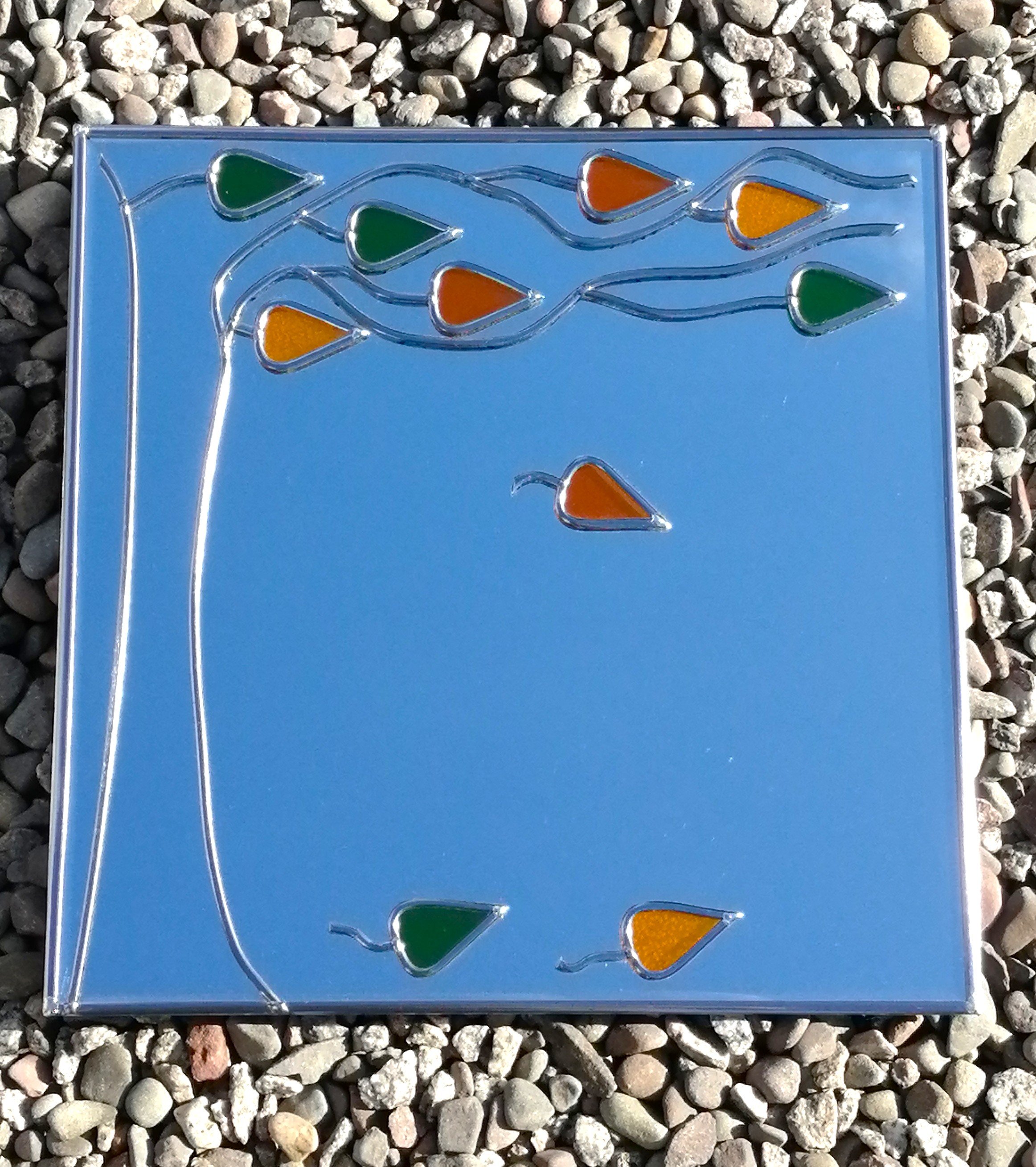 Sway is a Stained Glass Effect Wall Mirror