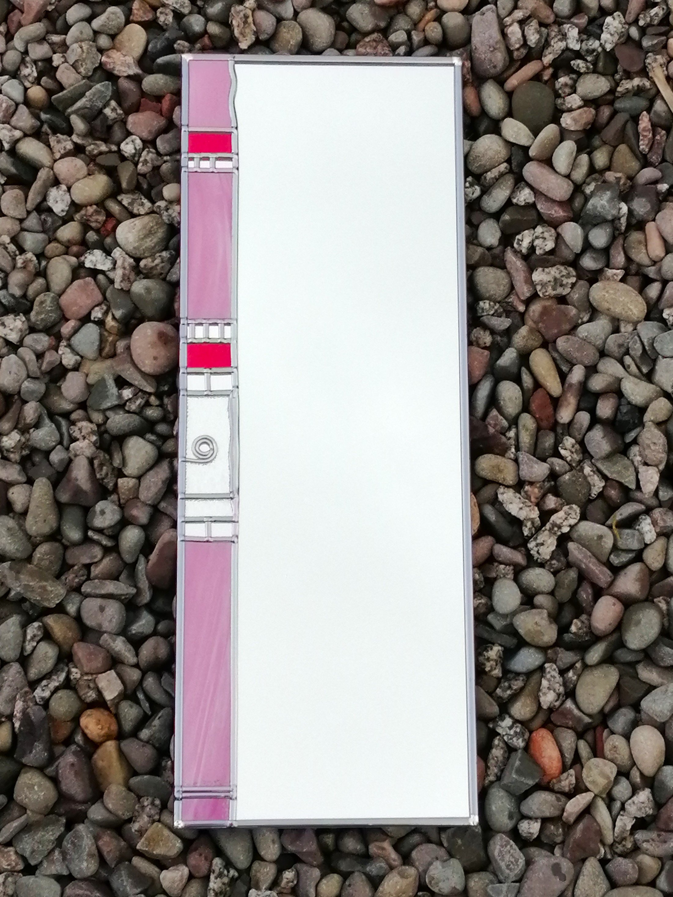 Pretty in Pink is a Stained Glass Effect Wall Mirror