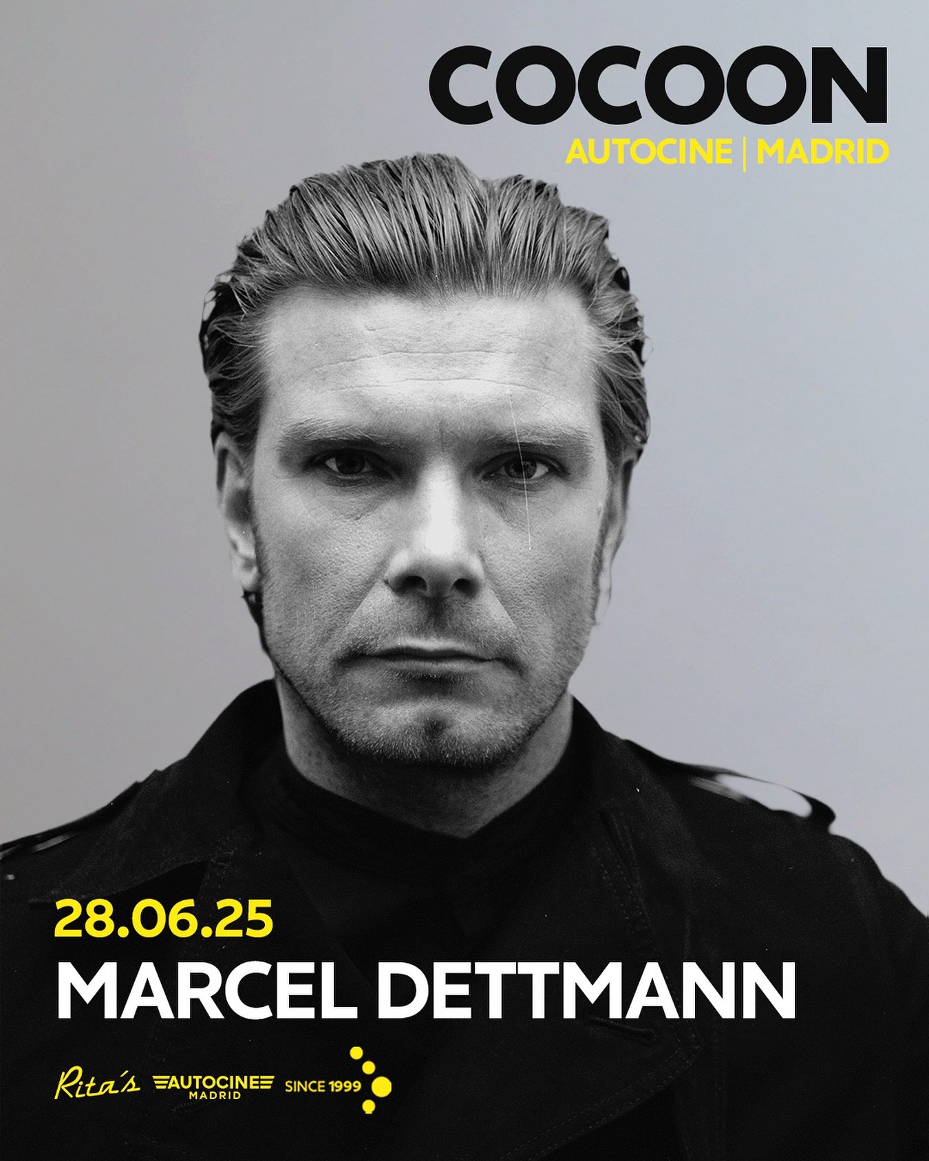 Few artists embody Berlin techno like @marceldettmann &ndash; with decades behind the decks and a signature sound that&rsquo;s as raw as it is refined.

On June 28th, he joins Cocoon Madrid at @autocinemadrid_oficial, bringing his focused, uncompromi
