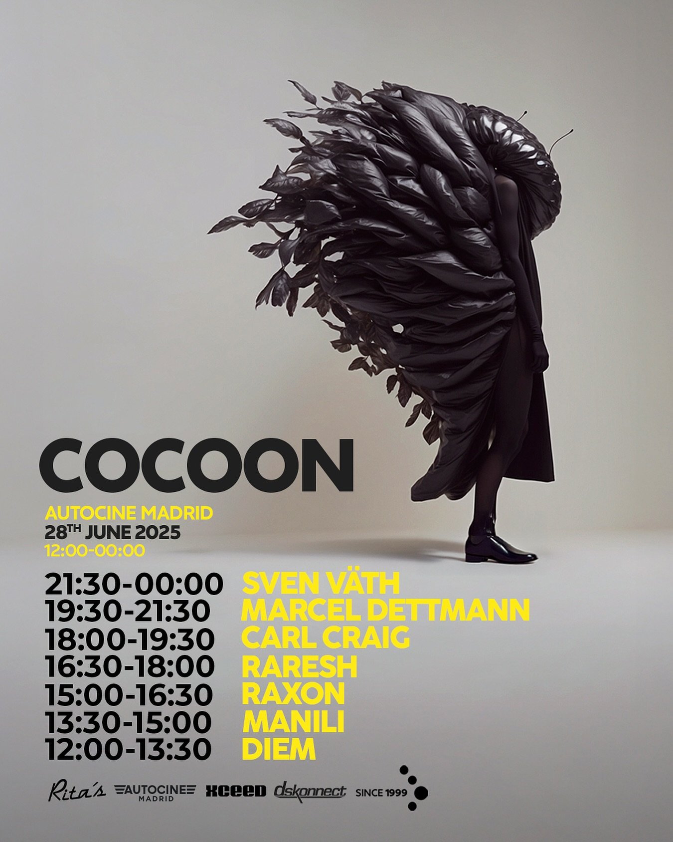 Here we go! The official Cocoon Madrid timetable is live, and it&rsquo;s looking 🔥. With only 8 days to go, the wait is almost over &ndash; check out when your favorite artists hit the decks!

The stage is set, the countdown is on &ndash; see you on