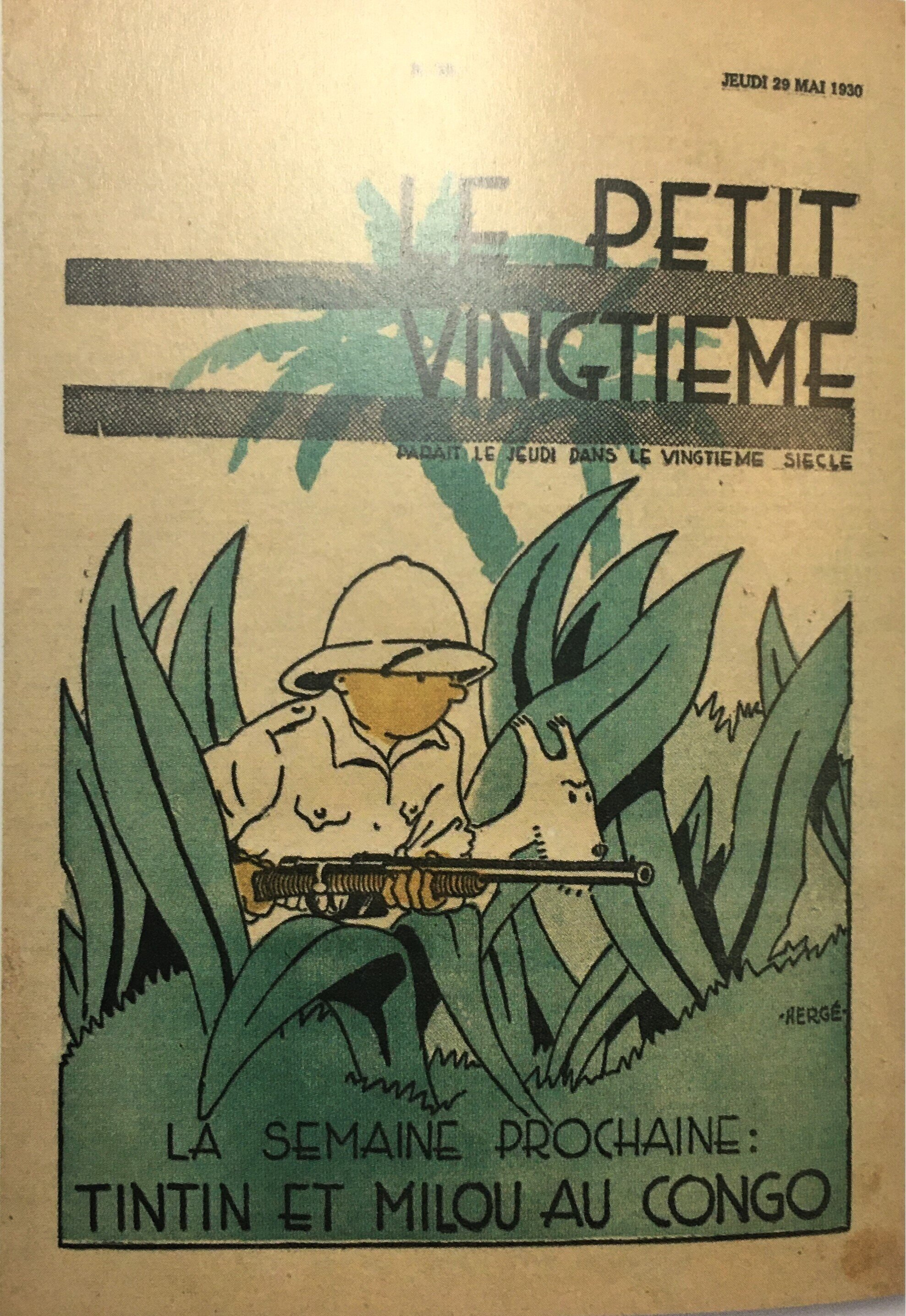 Cover of  Le Petit Vingiteme,  May 29, 1930.  Maricq, Dominique.  Herge and the Treasures of Tintin . Goodman, 2014. 