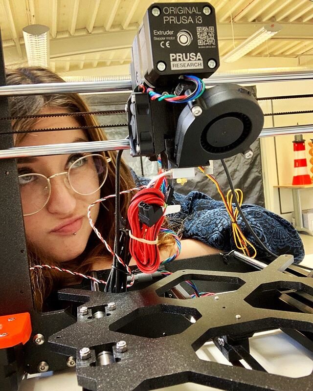 I may not have had the best relationship with Eva, the 3D printer. But I sure do miss her now. Hopefully we will be back in the lab soon making beautiful prints together 💫. Stay safe, and if you have a #prusai3mk3 don&rsquo;t take her for granted! 

