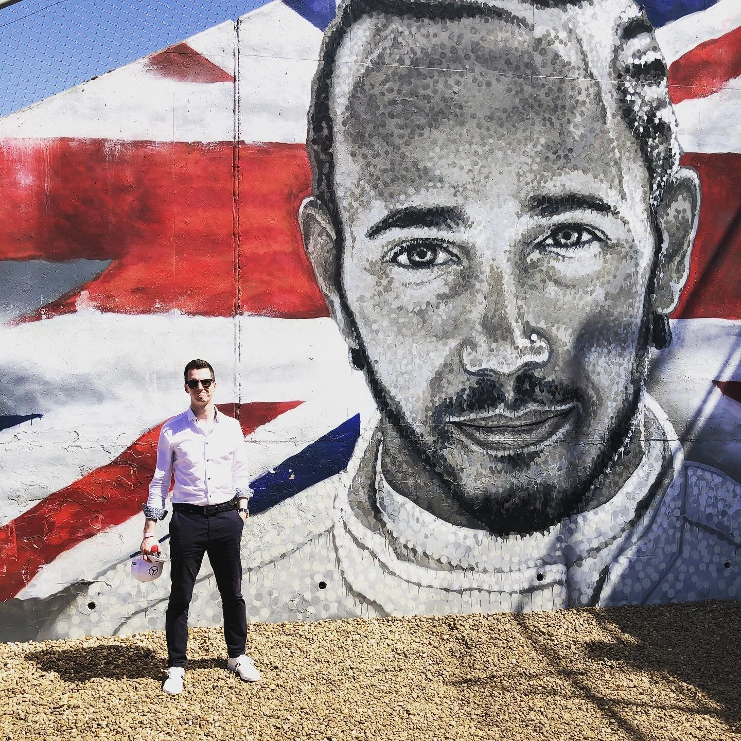 Get in Lewis! Such a hot day at #silverstone today! You&rsquo;re so going to win tomorrow.  I believe in you! 
.
.
.
.
@lewishamilton #legend #driver #f1 #formula1 #sun #hotweather #petronus