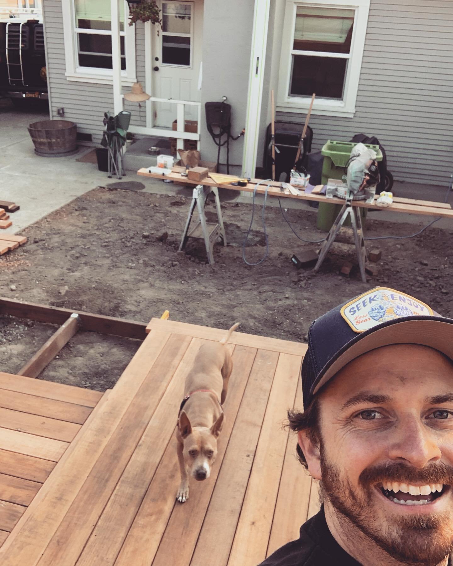 She and me. Building a deck. Building a home.
