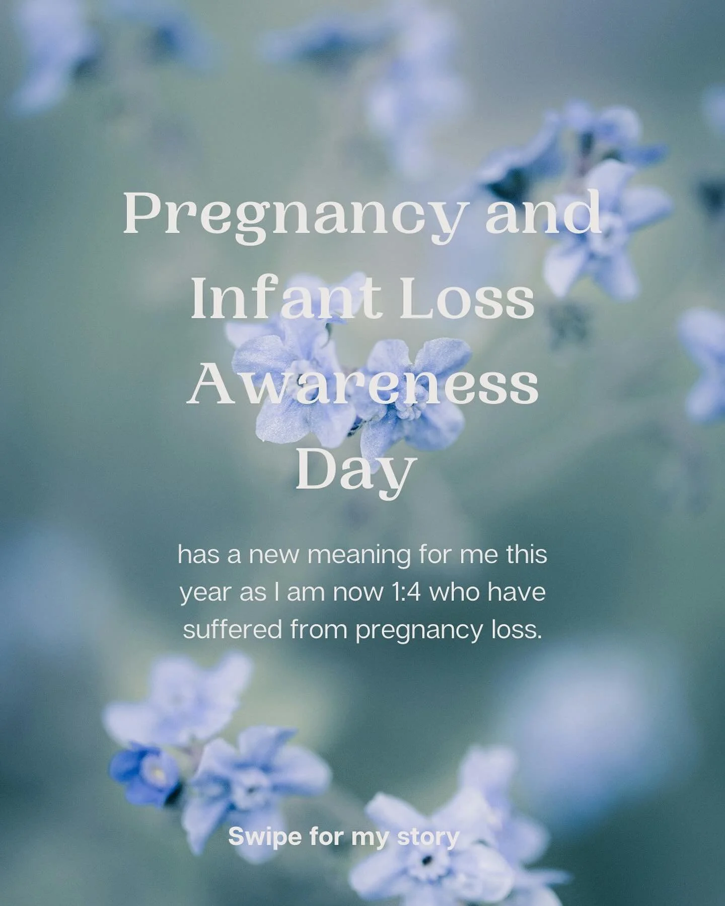 Today is Pregnancy and Infant Loss Awareness Day. You may have heard that 1:4 pregnancies end in loss but when you are that one it can feel very lonely. 

Unfortunately, I had a miscarriage earlier this year at almost 10 weeks of pregnancy. I wanted 