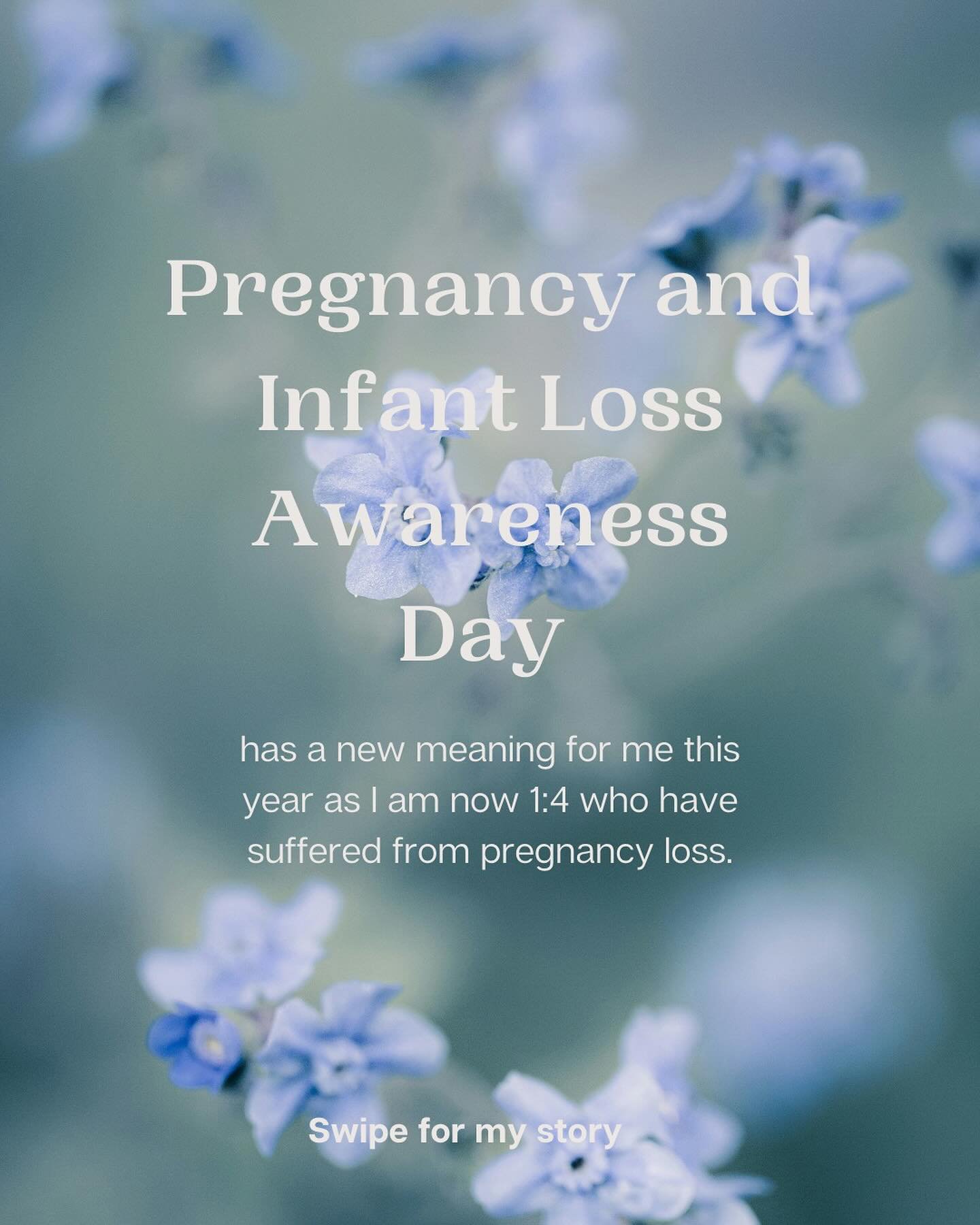 Today is Pregnancy and Infant Loss Awareness Day. You may have heard that 1:4 pregnancies end in loss but when you are that one it can feel very lonely. 

Unfortunately, I had a miscarriage earlier this year at almost 10 weeks of pregnancy. I wanted 