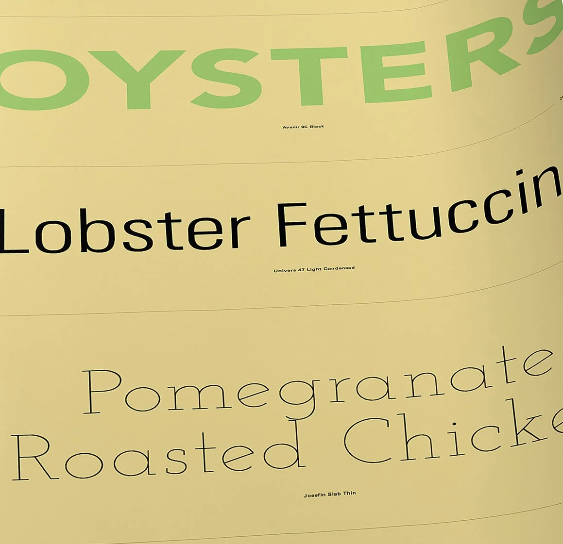 Dining With Fonts
