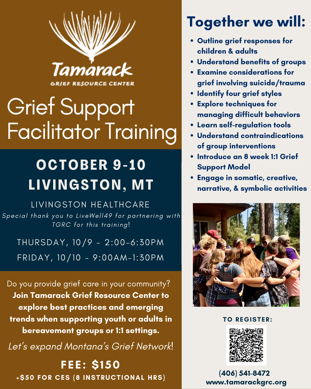Grief Support Facilitator Training ~ LIVINGSTON