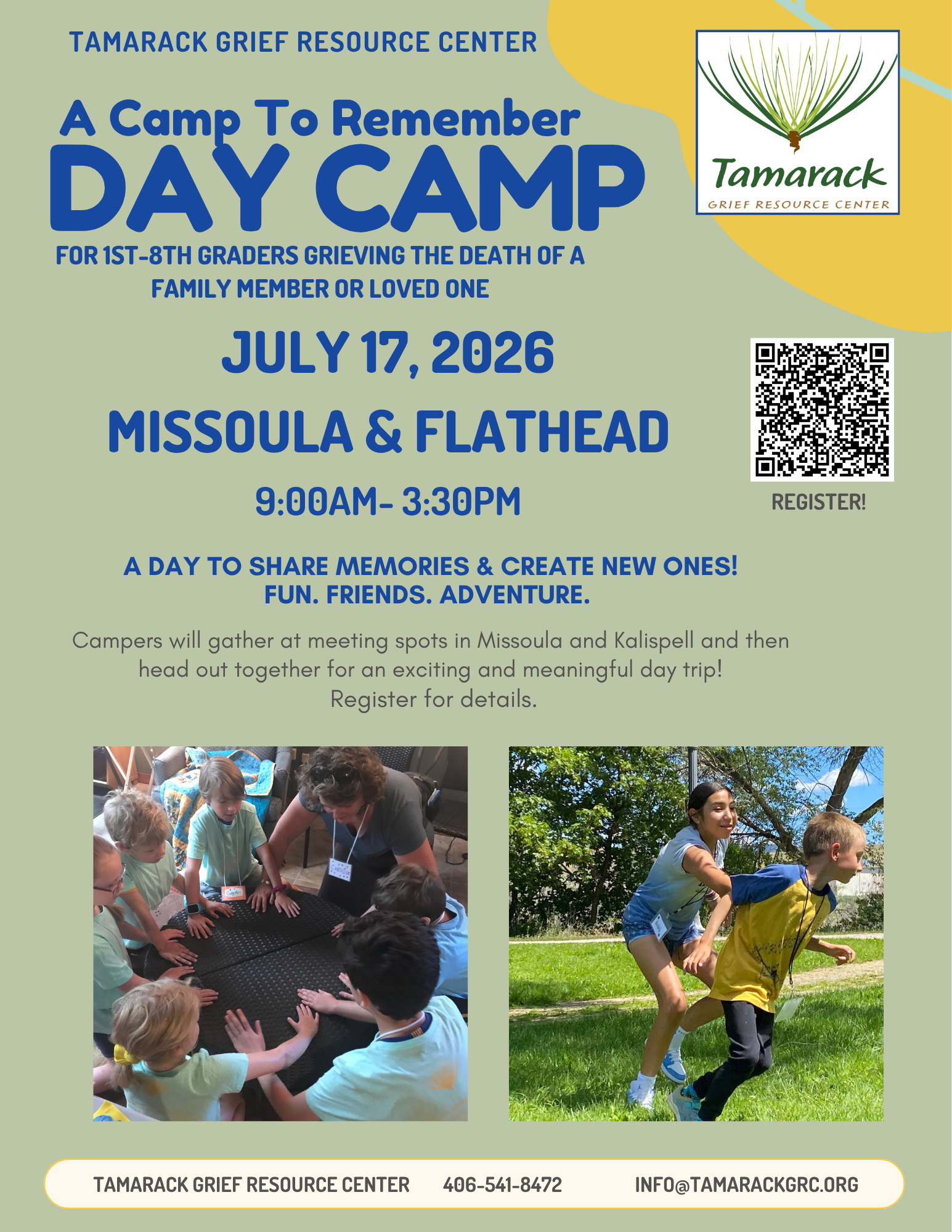 A Camp to Remember Day Camp (1st-8th)  - FLATHEAD
