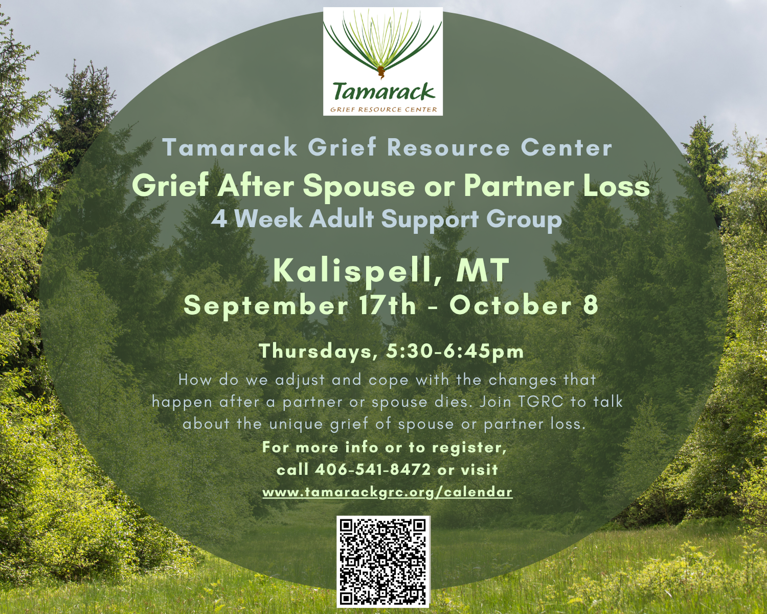 Grief After Spouse or Partner Loss Adult Support Group - KALISPELL