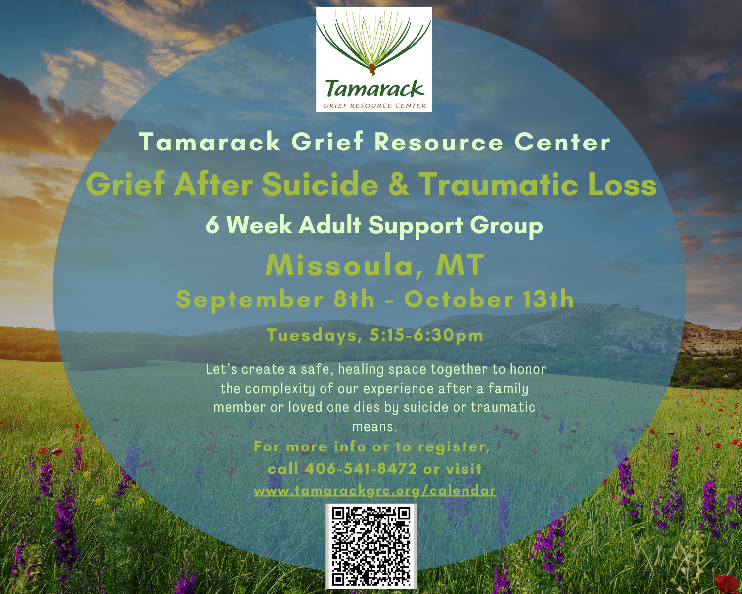 Grief After Suicide and Traumatic Loss Adult Support Group - MISSOULA 