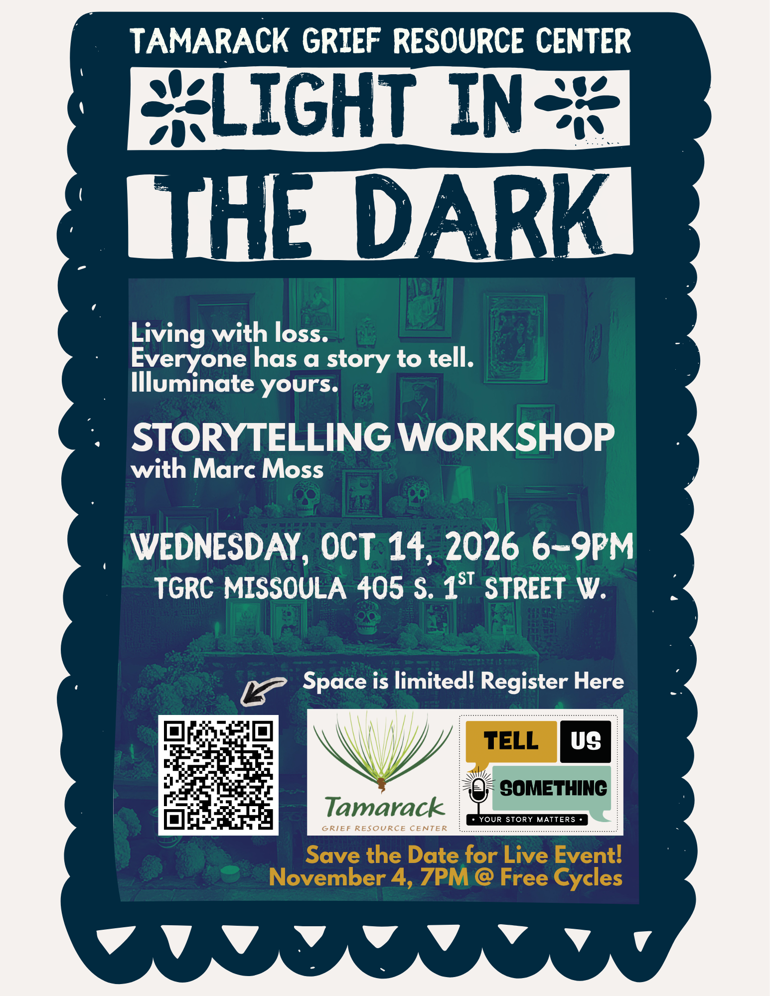 Light in the Dark Storytelling Workshop With Marc Moss - Missoula