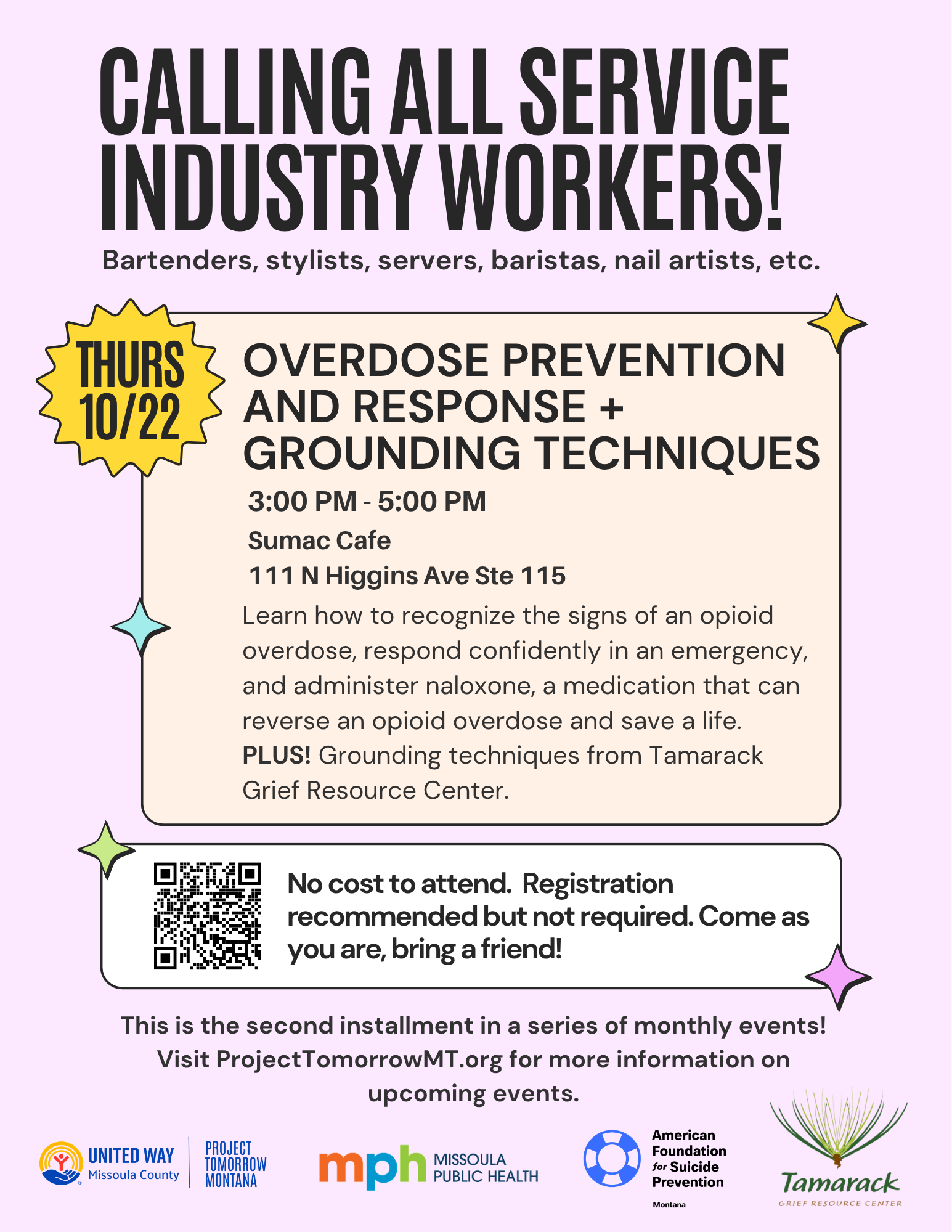 Overdose Prevention and Response + Grounding Techniques