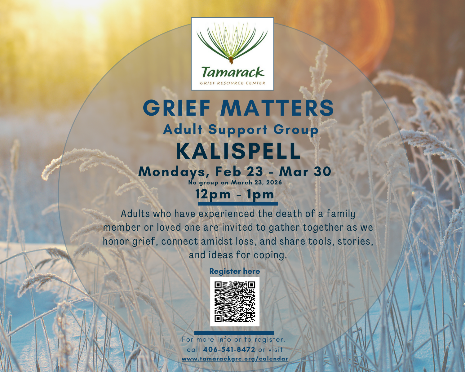 Grief Matters Adult Support Group - KALISPELL