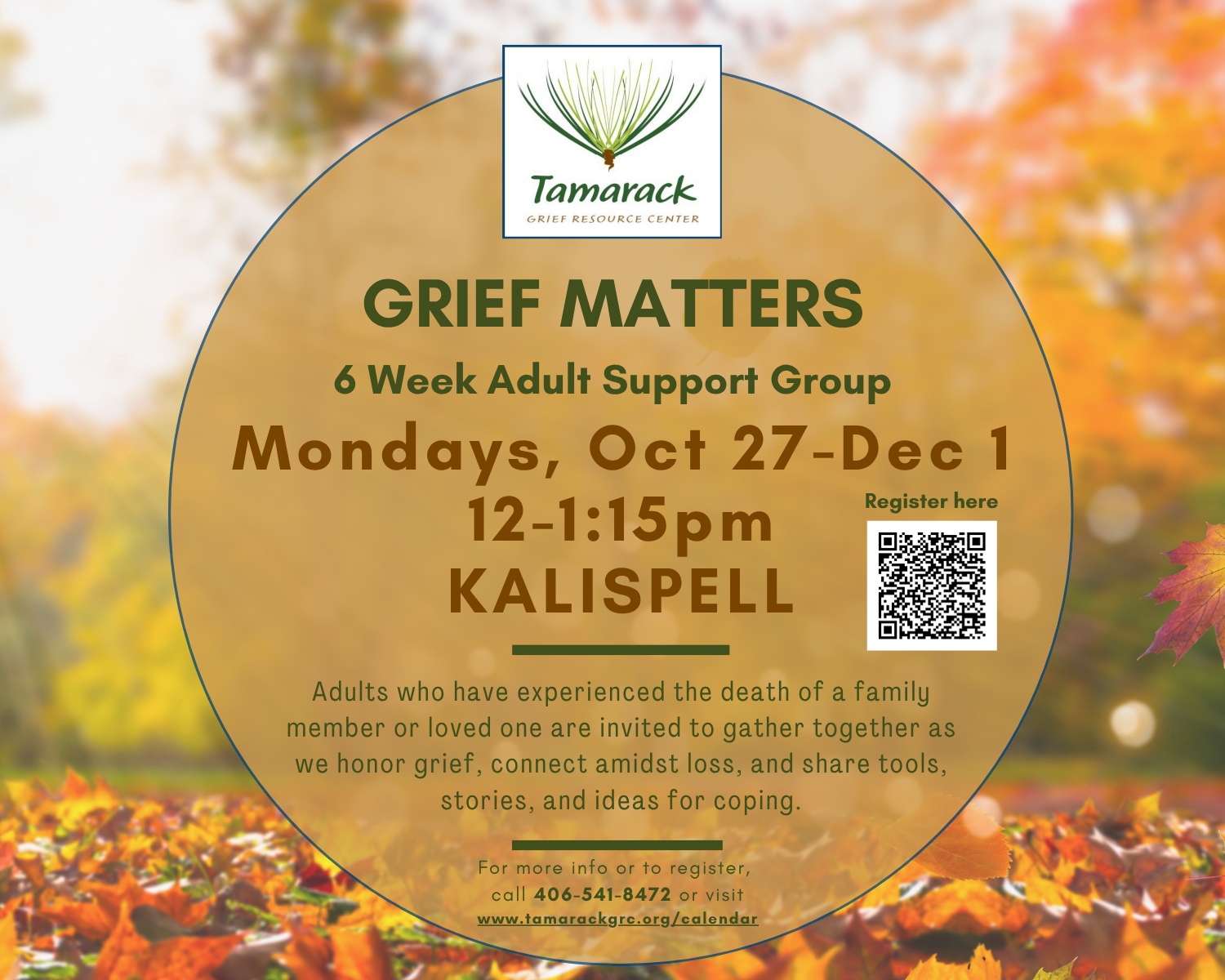 Grief Matters Adult Support Group - KALISPELL