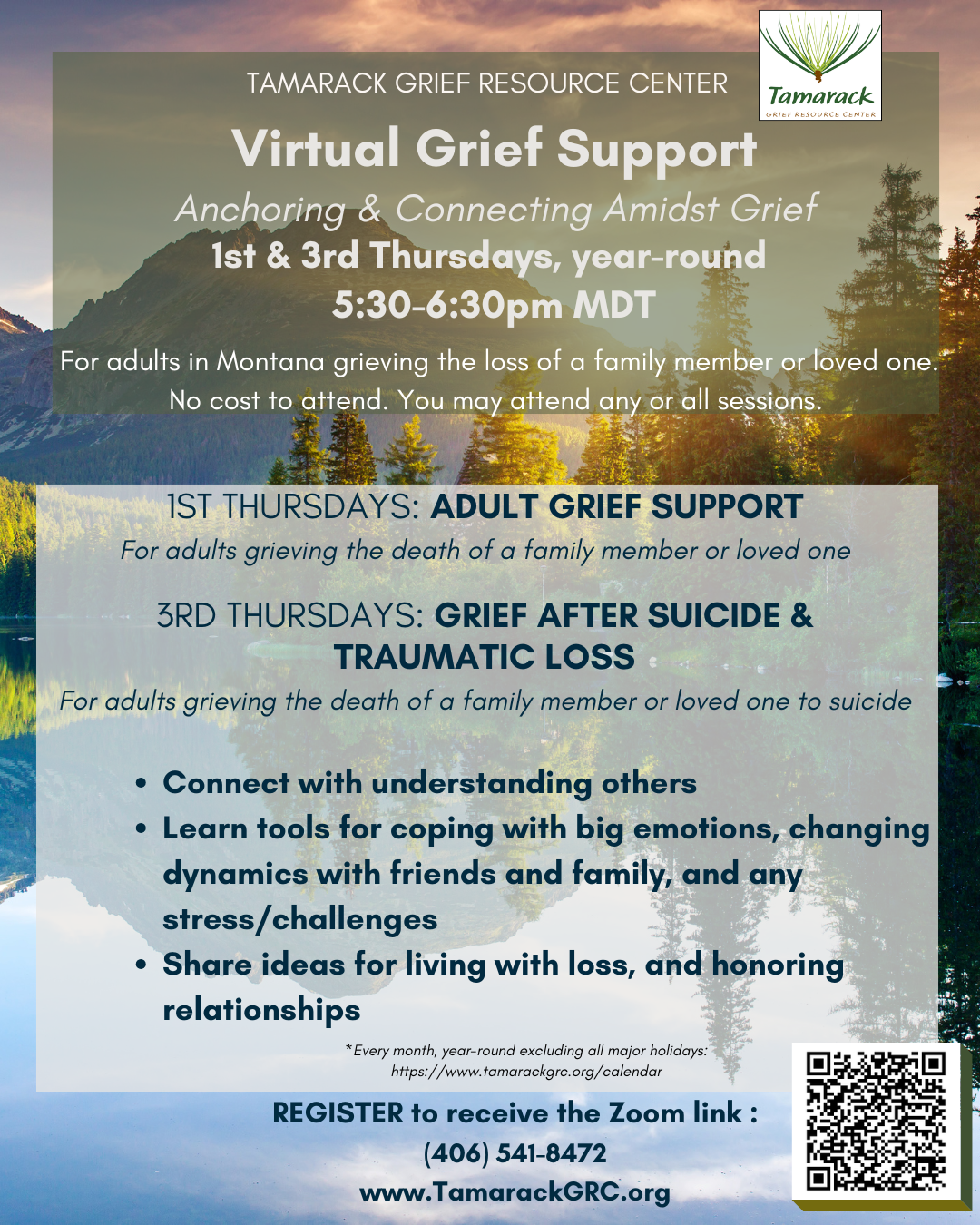 Virtual: Grief After Suicide &amp; Traumatic Loss