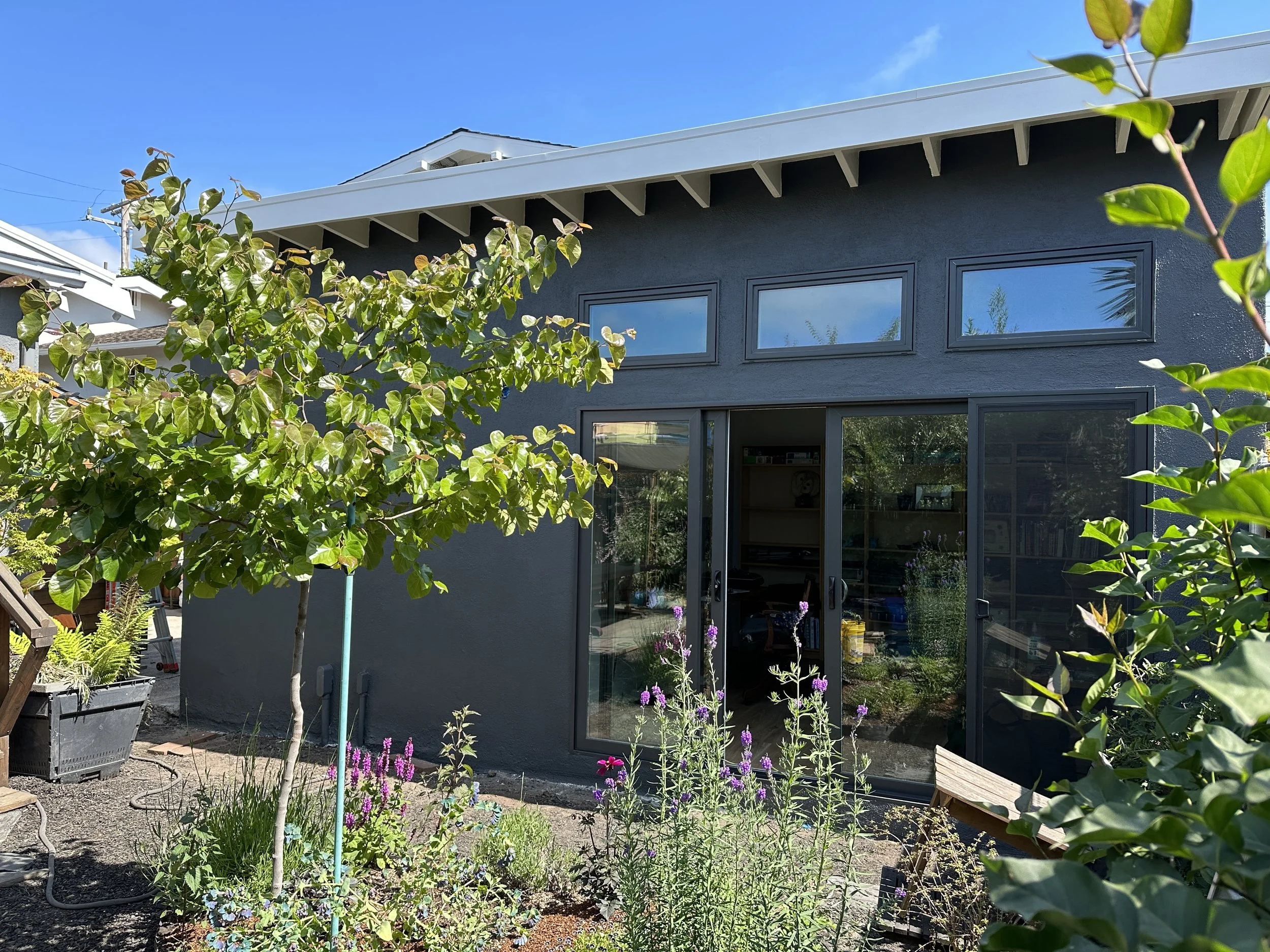 Garage re-roof and facade remodel