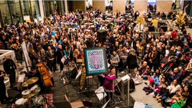 A local Hanukkah celebration was named among the best in the country