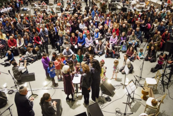 A Community Celebration Spreads the Light of Hanukkah