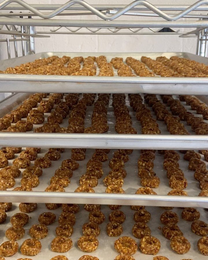 Busy day in the production room making cookies and protein bites for @beyondjuiceryeatery!