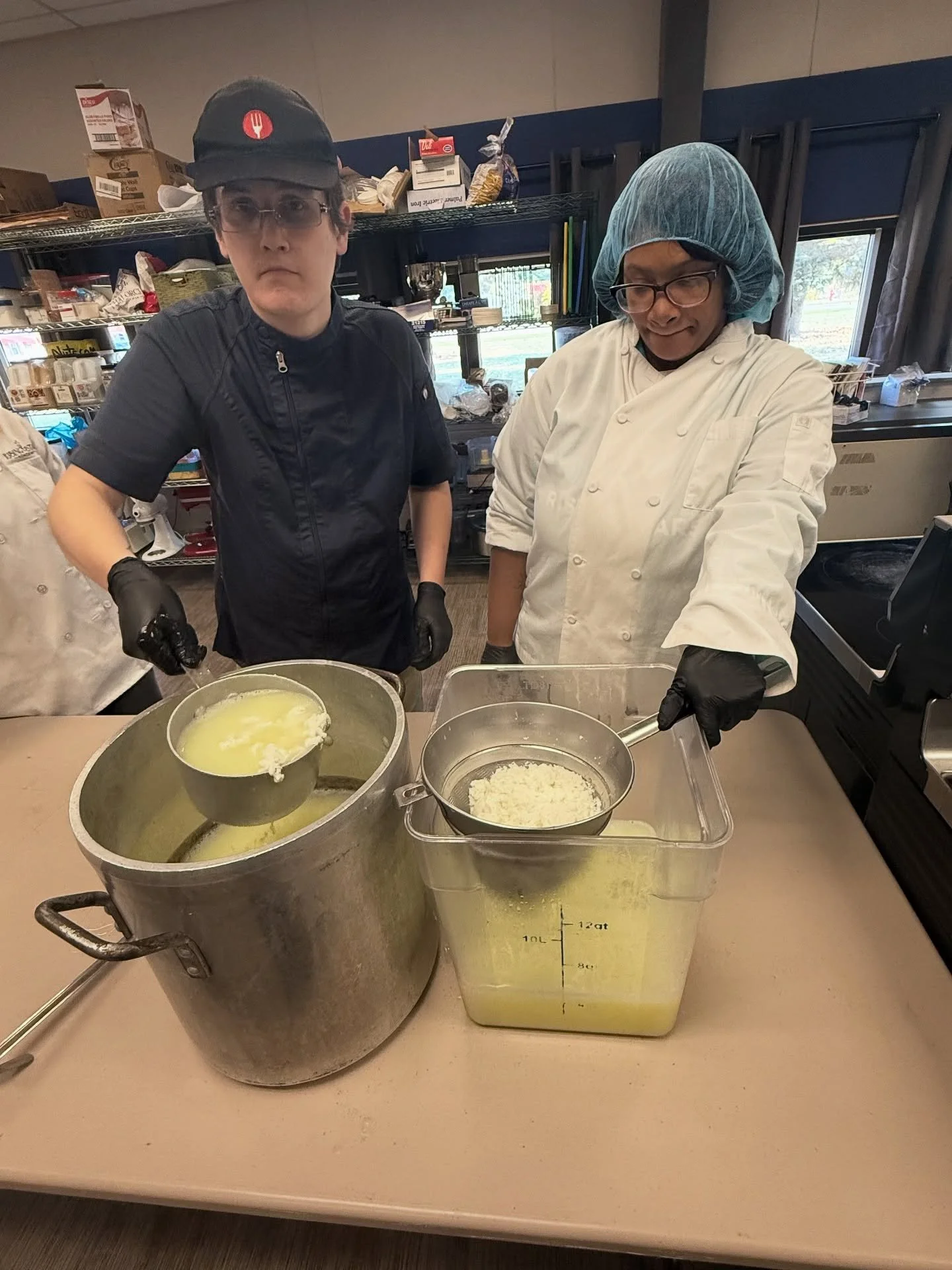 Our Rising Stars students had a great time making fresh farmers cheese today! 🧀 

Hands-on learning at its best &mdash; and a tasty reward for their hard work!
