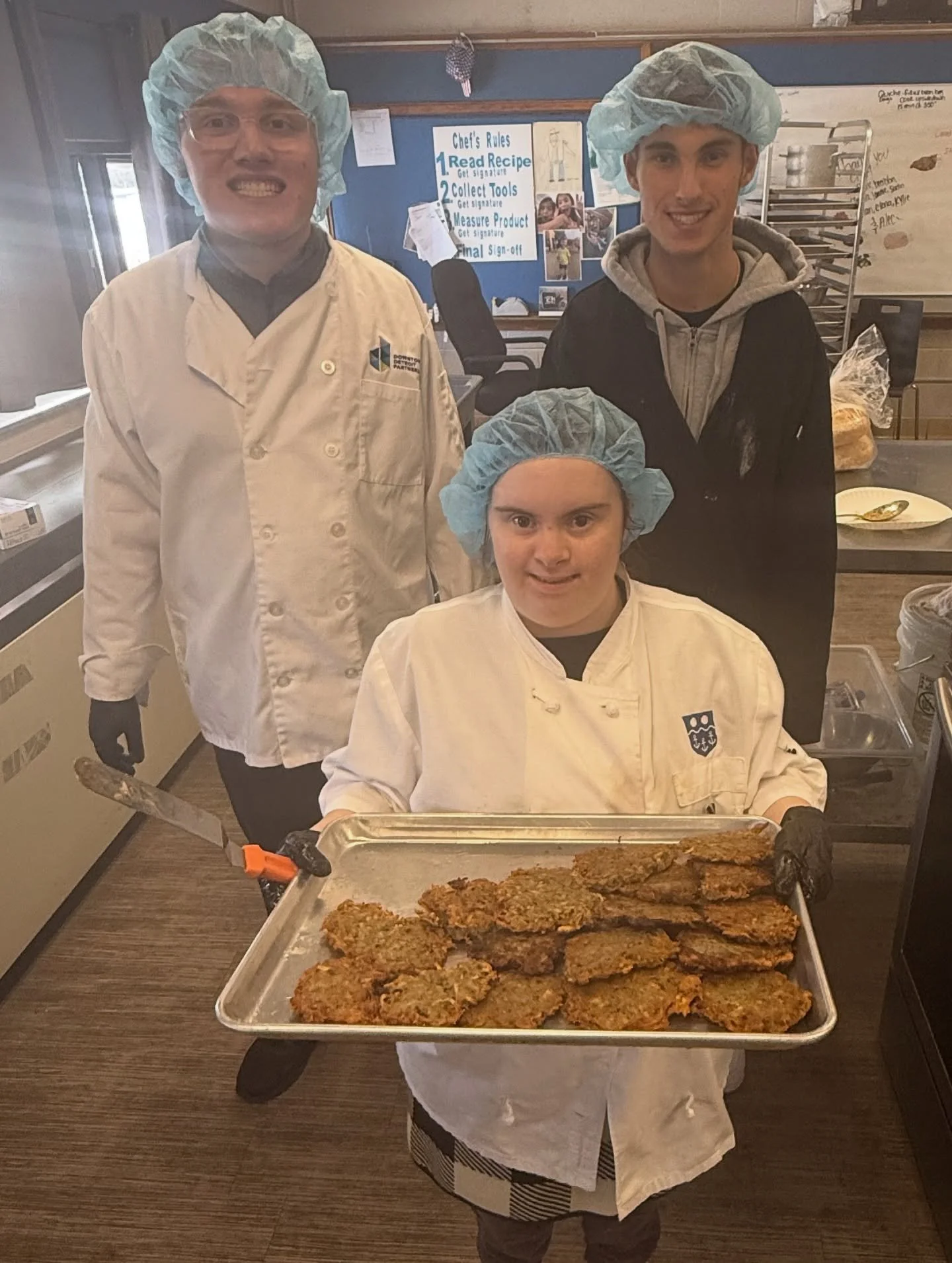Potato pancakes were on the menu today at Rising Stars Academy and HOME Hub! 🥔✨

We practiced real-life kitchen skills &mdash; following a recipe step-by-step, using a grater safely and cooking on the stovetop.

Hands-on cooking builds confidence, i