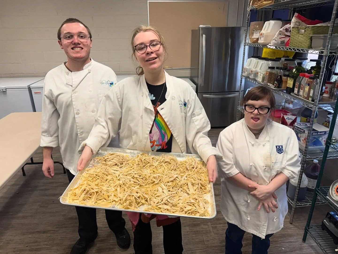 From flour to fork! 🍝

Students practiced making fresh pasta from scratch today &mdash; a perfect blend of math, science, and culinary creativity in action. 👨&zwj;🍳💫

Have you voted for the RSA Foundation in First State Bank&rsquo;s Banksgiving y