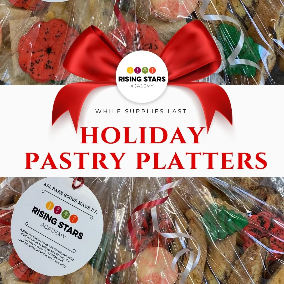 🎄✨ Holiday Pastry Platters are here! ✨🎄
Savor the season with a curated assortment of handcrafted treats &mdash; including special goodies made by Rising Stars Academy students!
🎁 $55 per platter
🛍️ First come, first serve
📍 Available at both G+