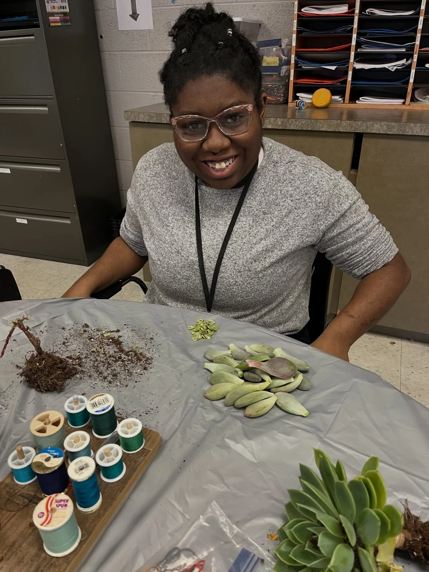 🌵 Science in Action at RSA! 🌵
Mrs. Becky&rsquo;s class is trying a brand-new experiment &mdash; propagating a variety of cactus plants! Students carefully strung the cactus pads and petals, hung them by the window and are misting them with water tw