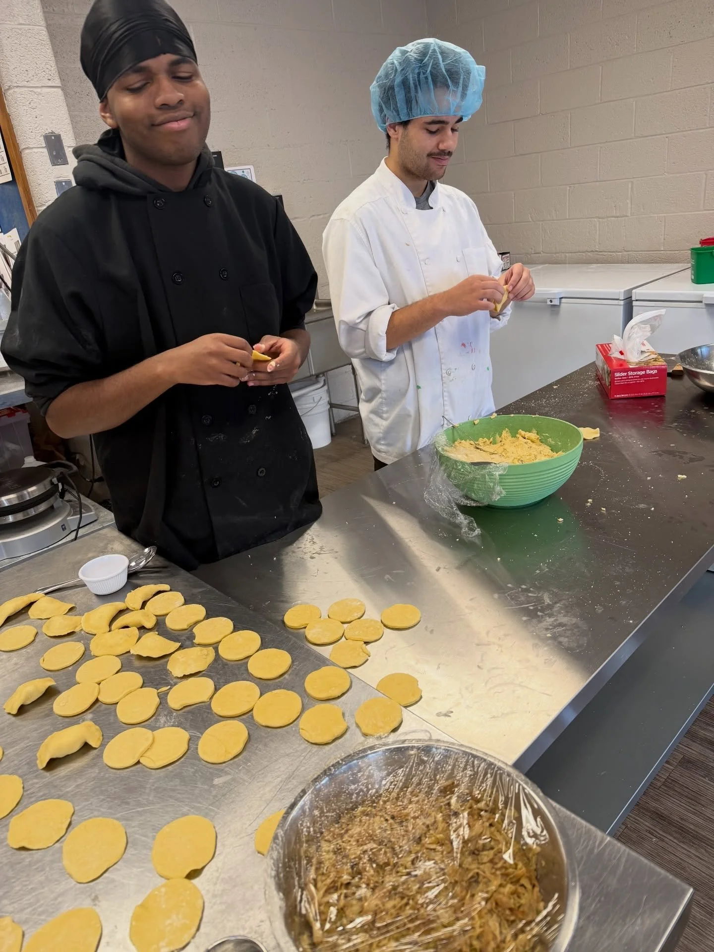 Hands-on learning never tasted so good 🥟✨
Flour on the table, smiles everywhere!

Rising Stars students teamed up with Chef Mark to make homemade pierogies from scratch&mdash;building real culinary skills and confidence they&rsquo;ll carry beyond th