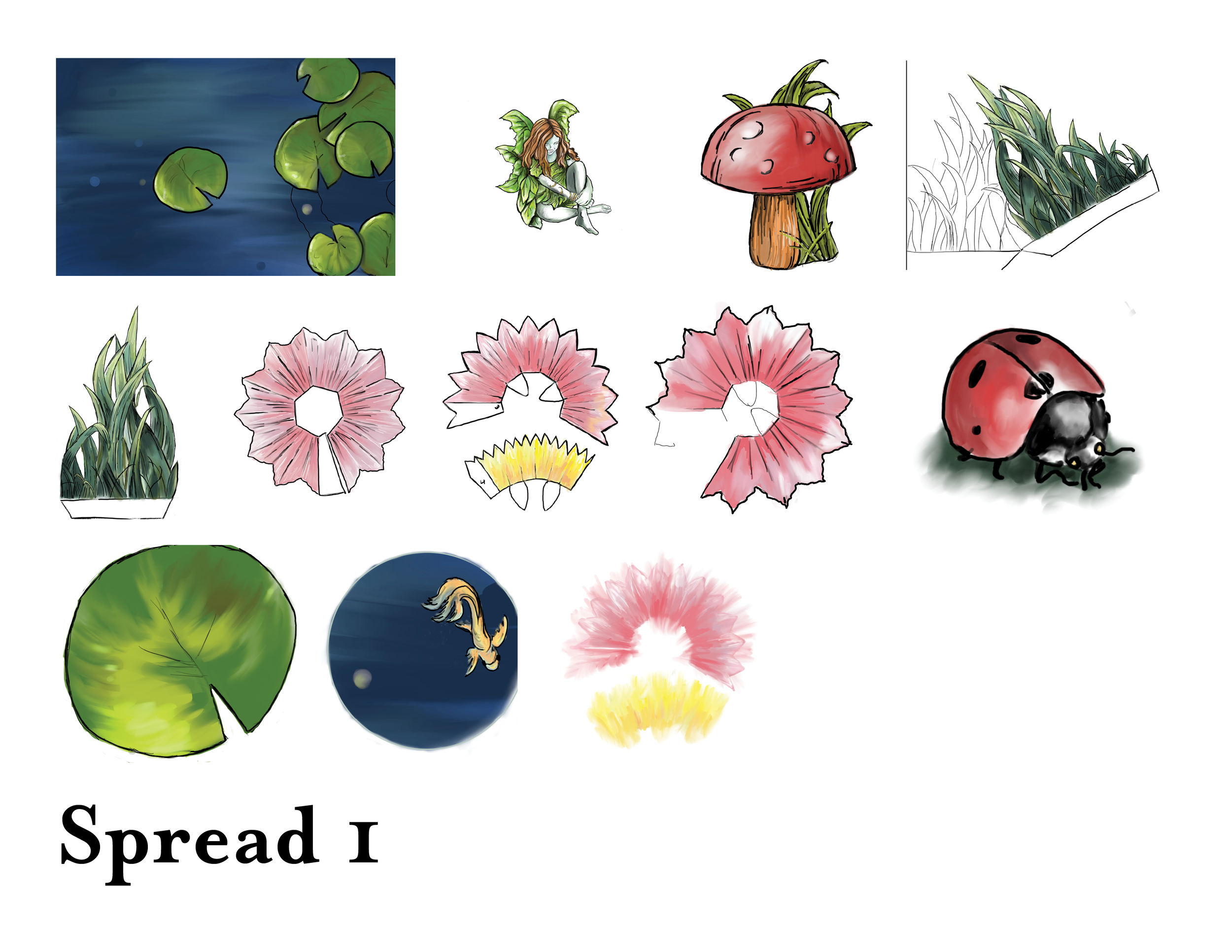 Illustrations for the first page
