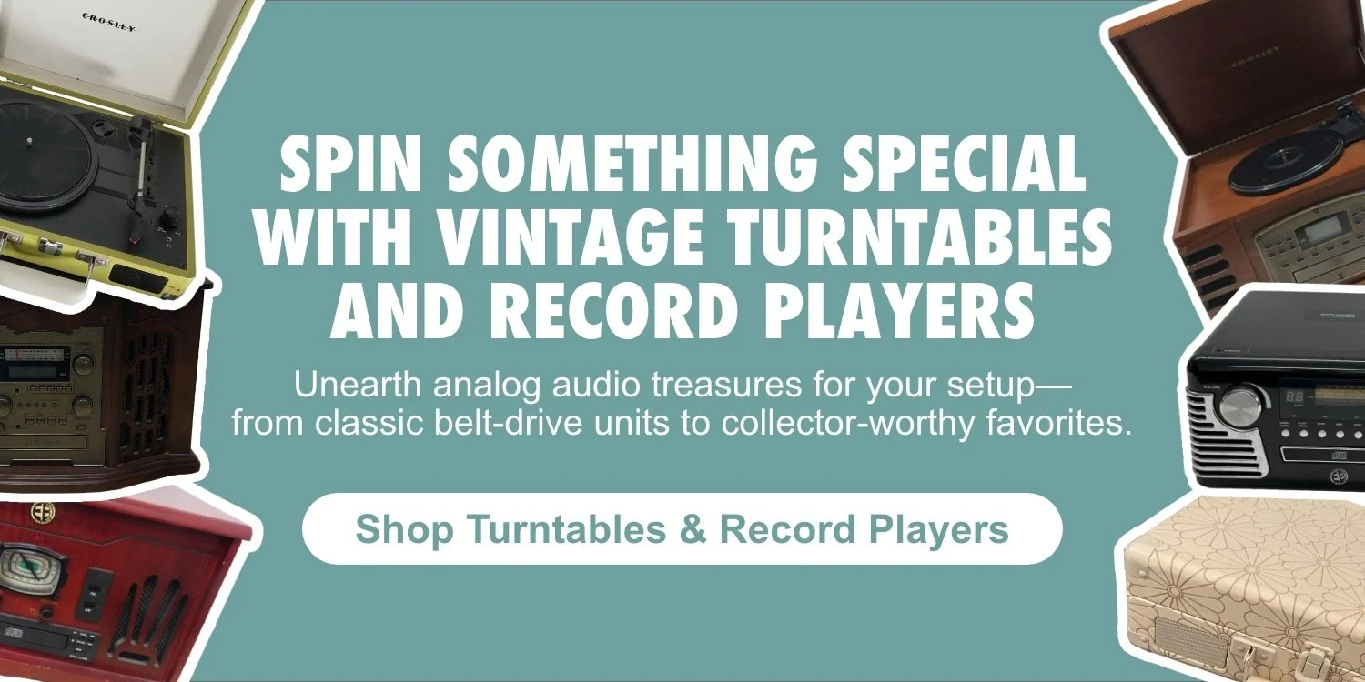 Unearth analog audio treasures! Shop Turntables and record players!