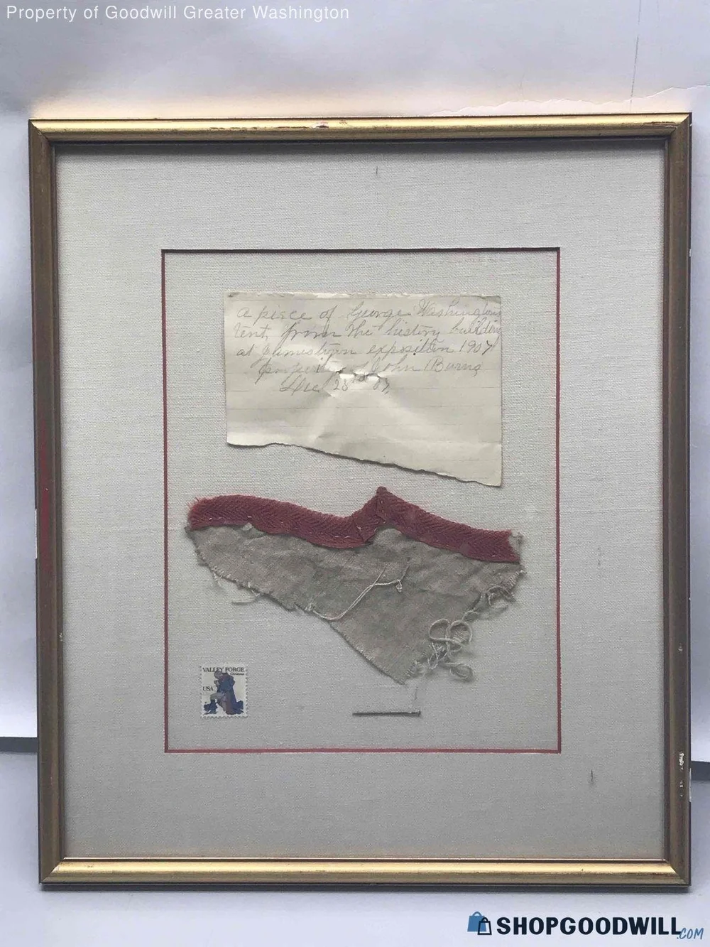 A Historic Sale on ShopGoodwill.com: George Washington's Tent from the ...