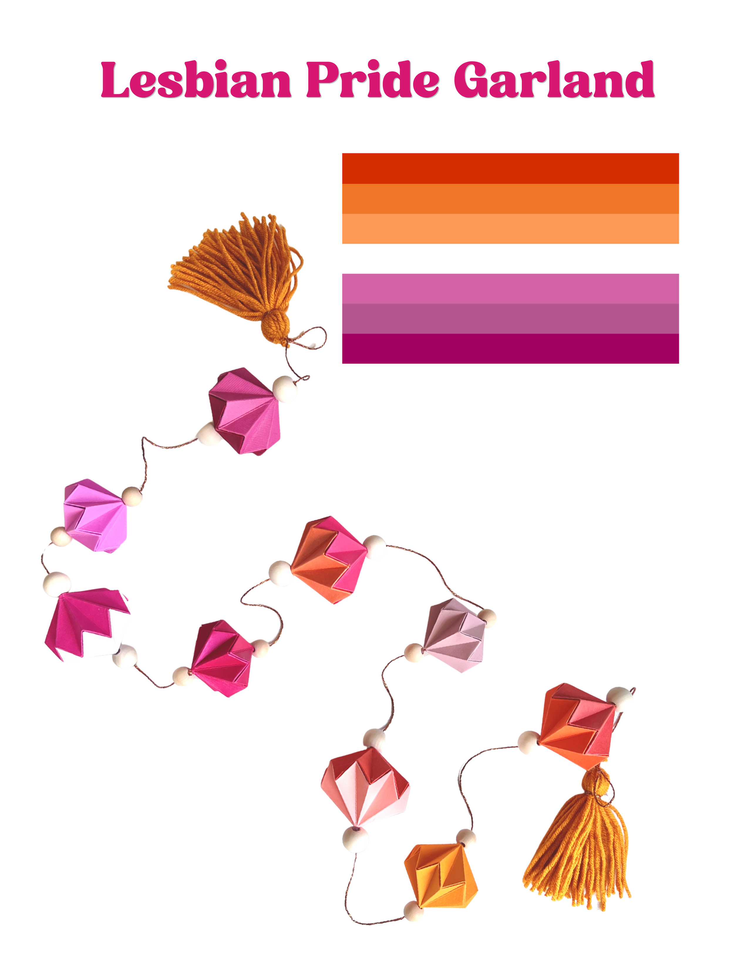 Live Laugh Lesbian Garland *FREE SHIPPING*