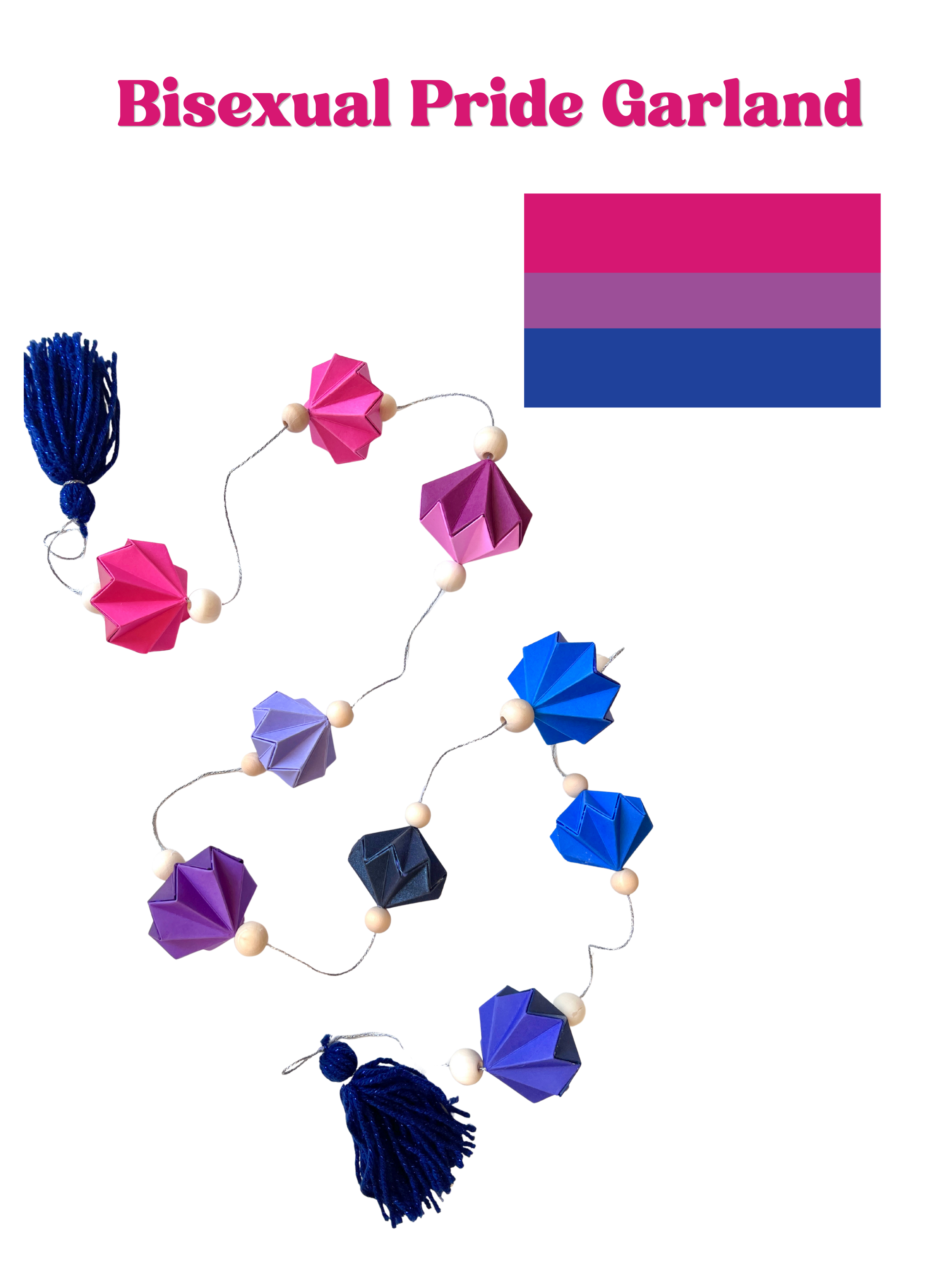 Bisexual Pride Garland *FREE SHIPPING*