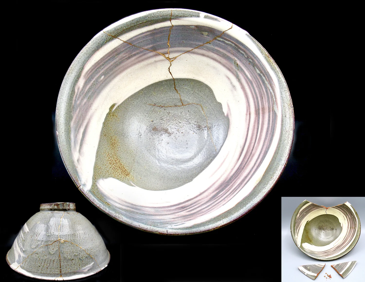 high quality museum ceramic restoration Kintsugi glass crystal wabi ...