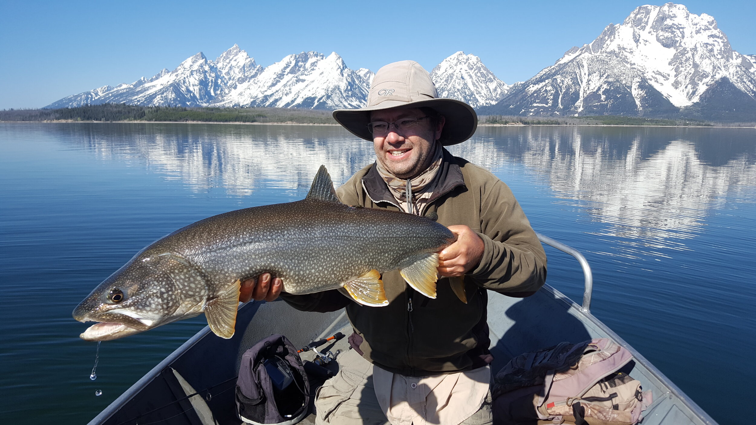  A 20 lb lake trout from Jackson Lake. 