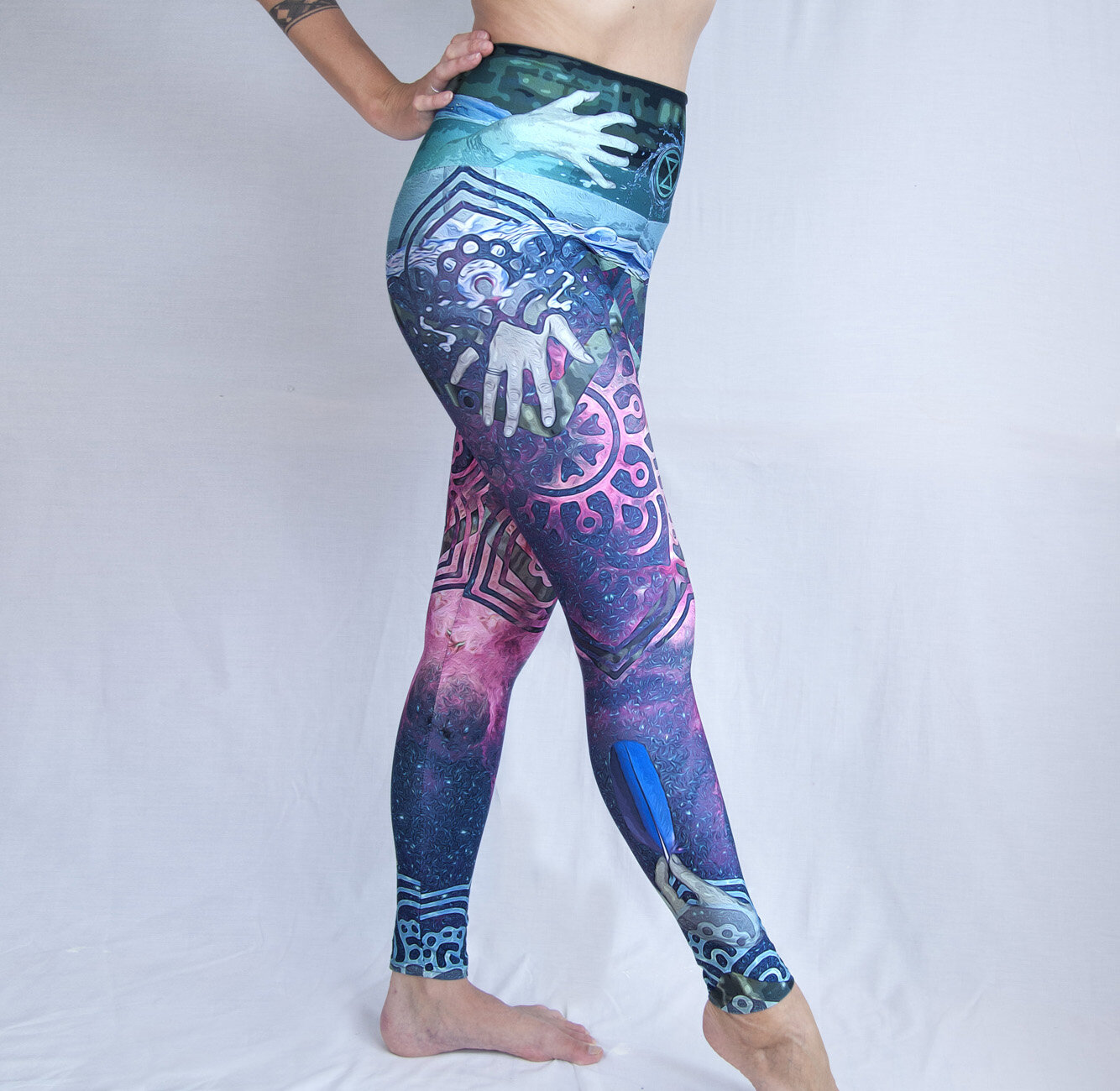 Ethically Made Sacred Geometry Art Printed Clothing for Yoga and