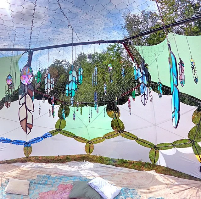 Beautiful meditation dome filled with art — Jodi Sharp Spiritual Art