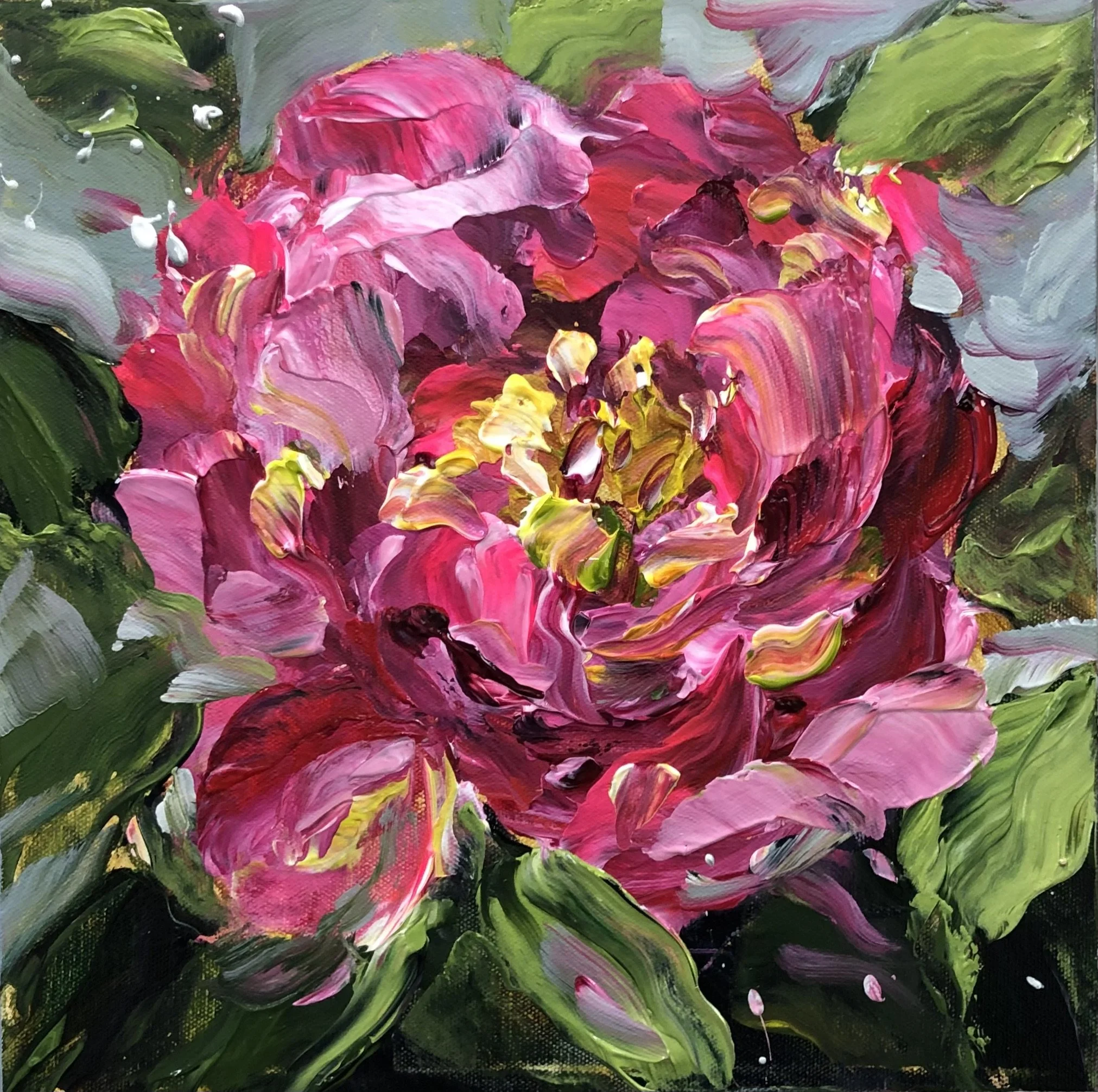 Blushing Blooms 2 - 12x12in