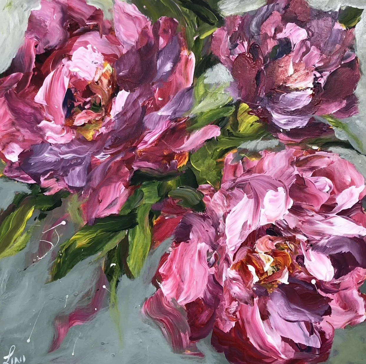Hearts Aflutter - 20x20in