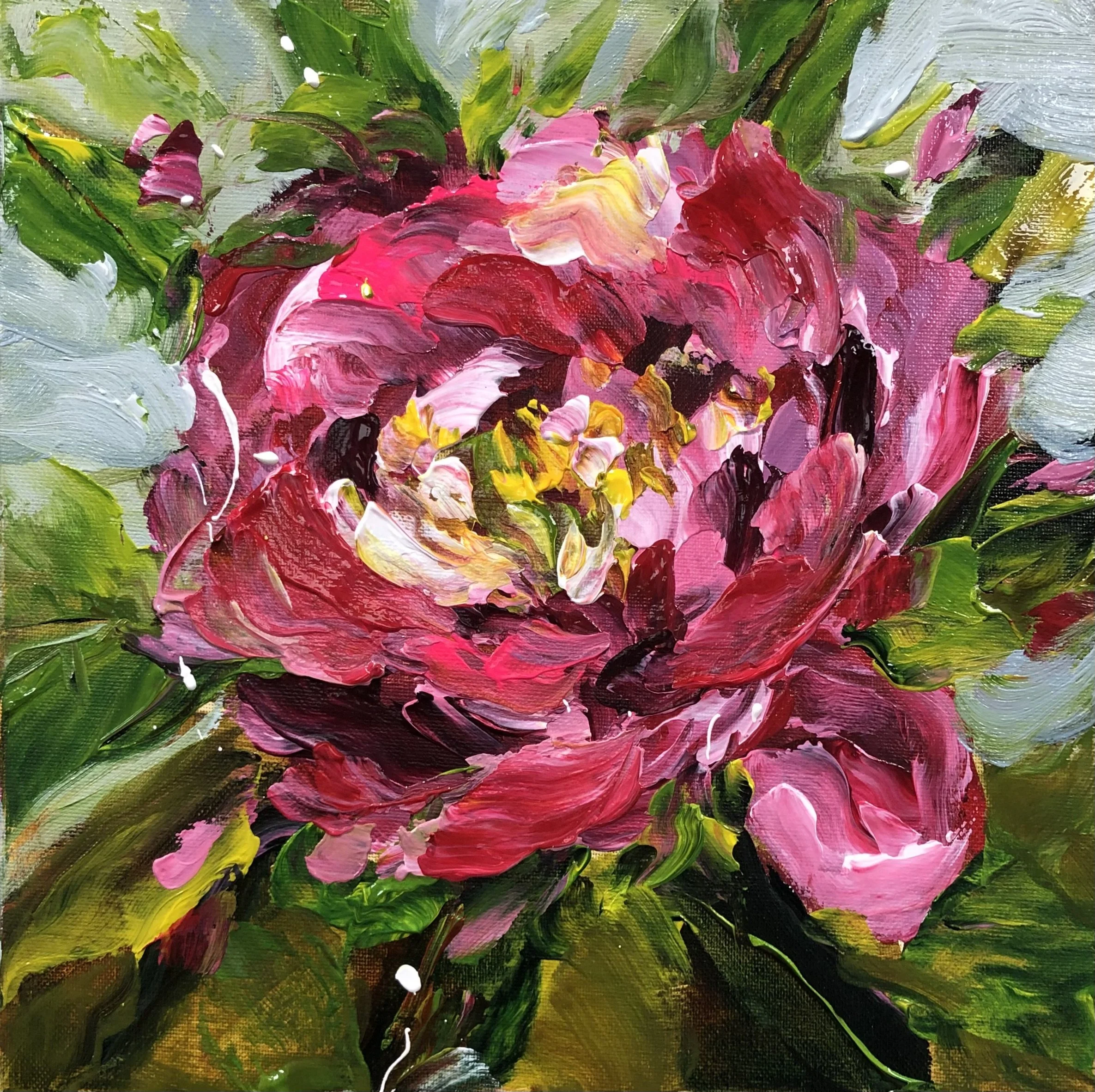 Blushing Blooms - 12x12in