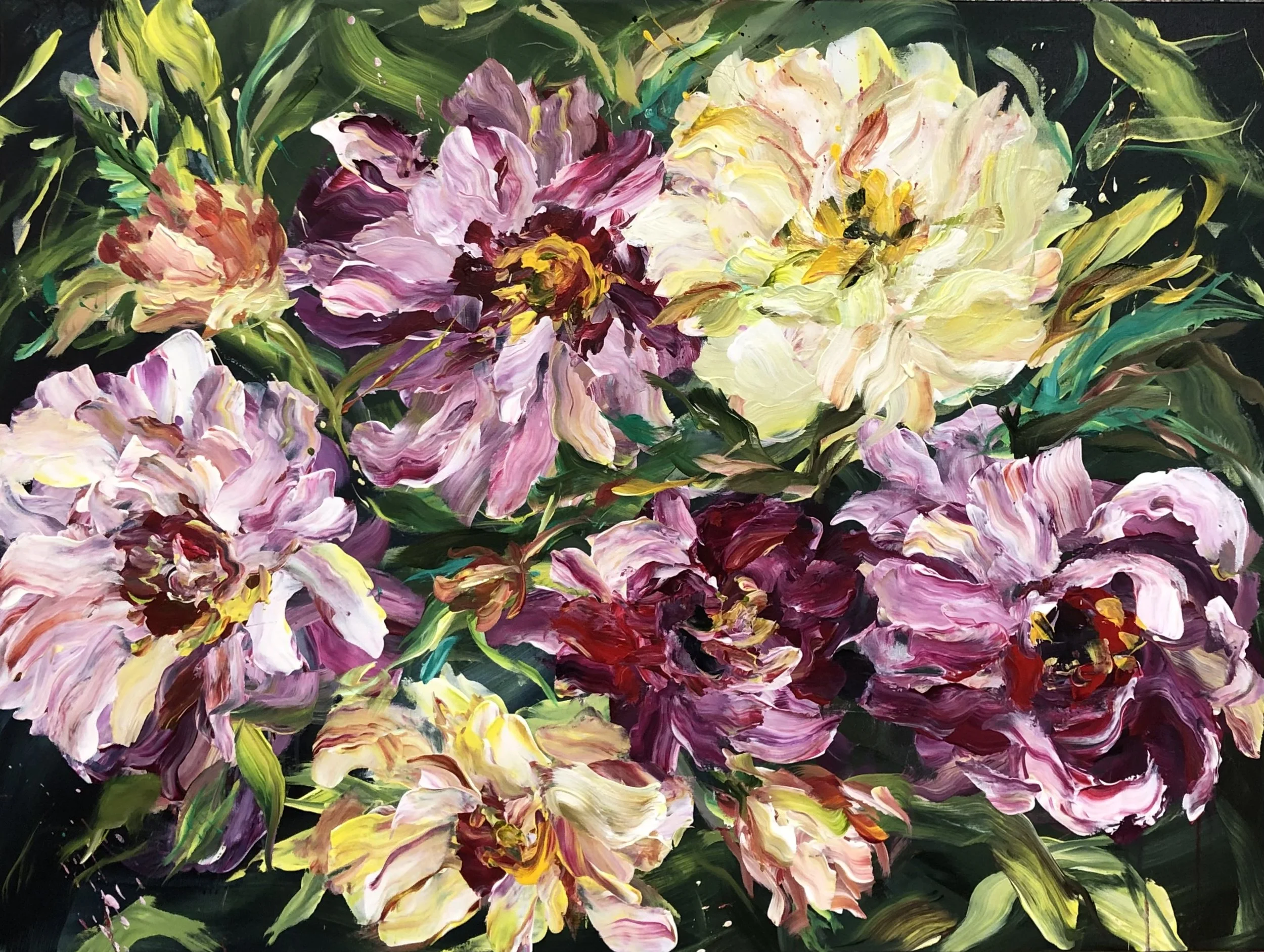 Morning Flourish - 36x48in