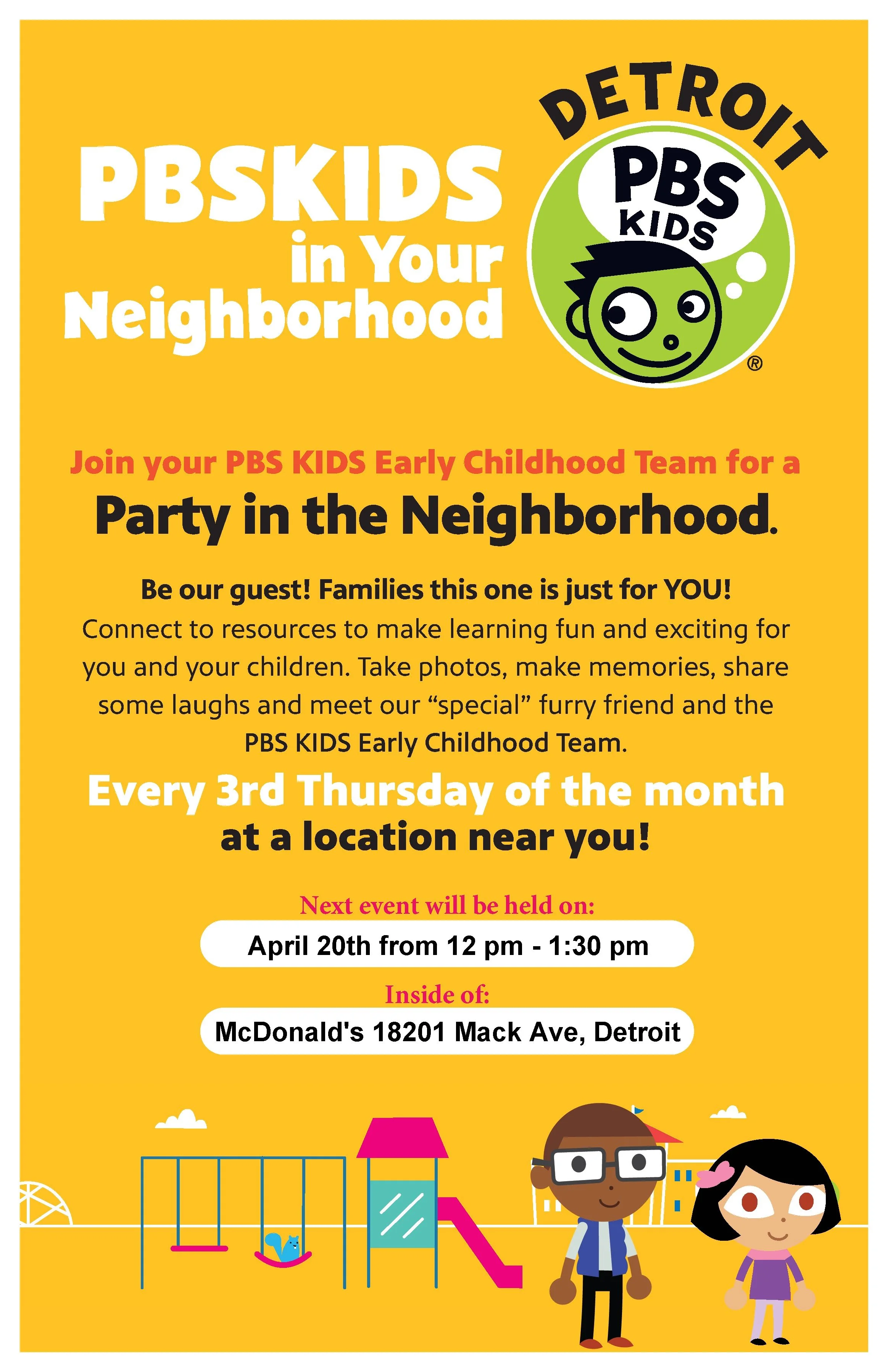 Detroit PBS Kids and the Great Start Parent Coalition Present "Party in