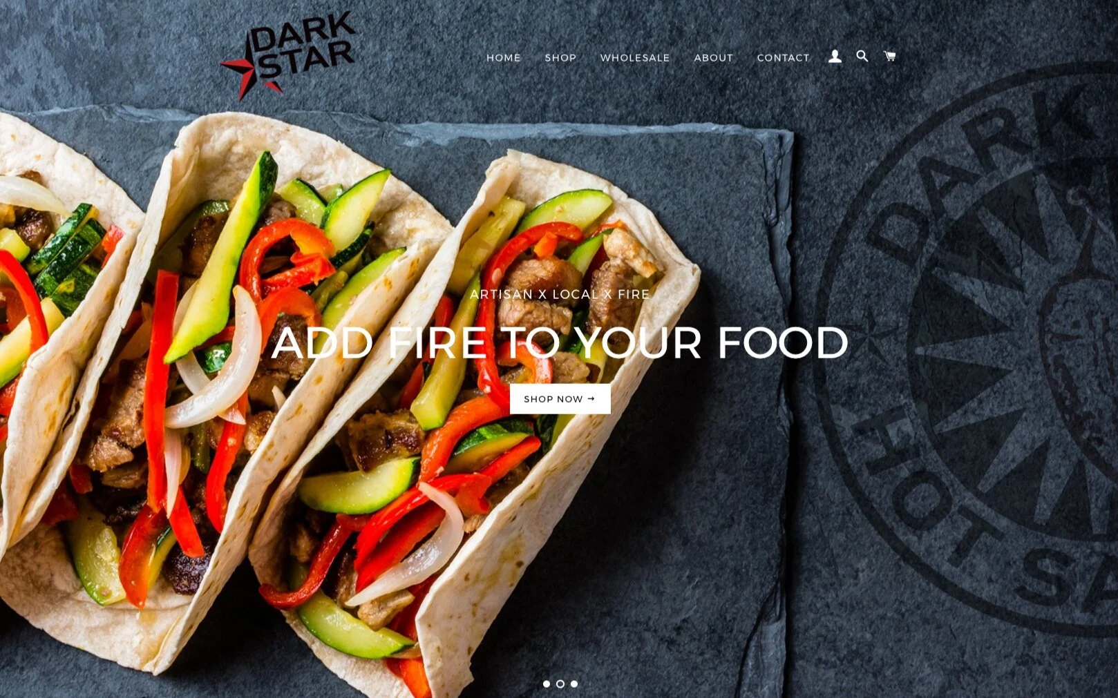 Dark Star Hot Sauce Shopify Website