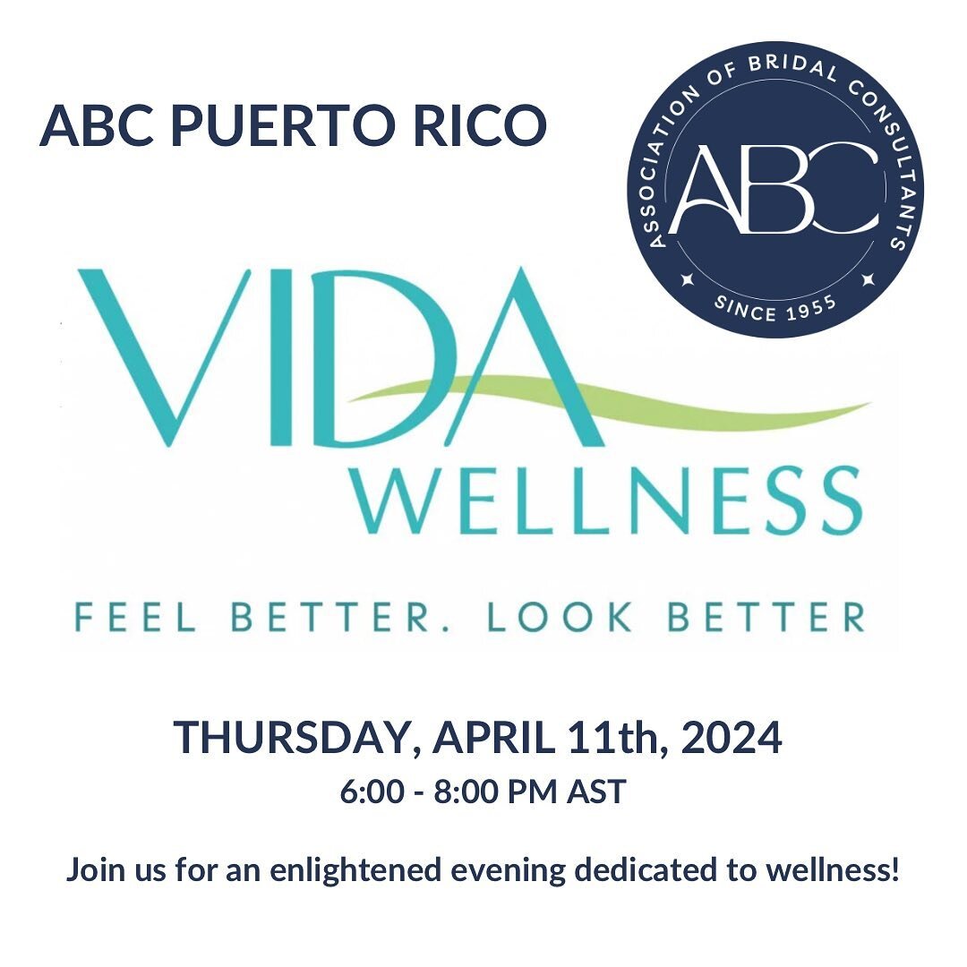 Calling all ABC Puerto Rico members!

Join us for an enlightening evening dedicated to wellness on Thursday, April 11th, 2024 from 6:00 - 8:00 PM AST at Vida Wellness (1018 Ashford AVenue, Suite 1A in Condado, PR)!🧖&zwj;♀️

As seasoned event profess