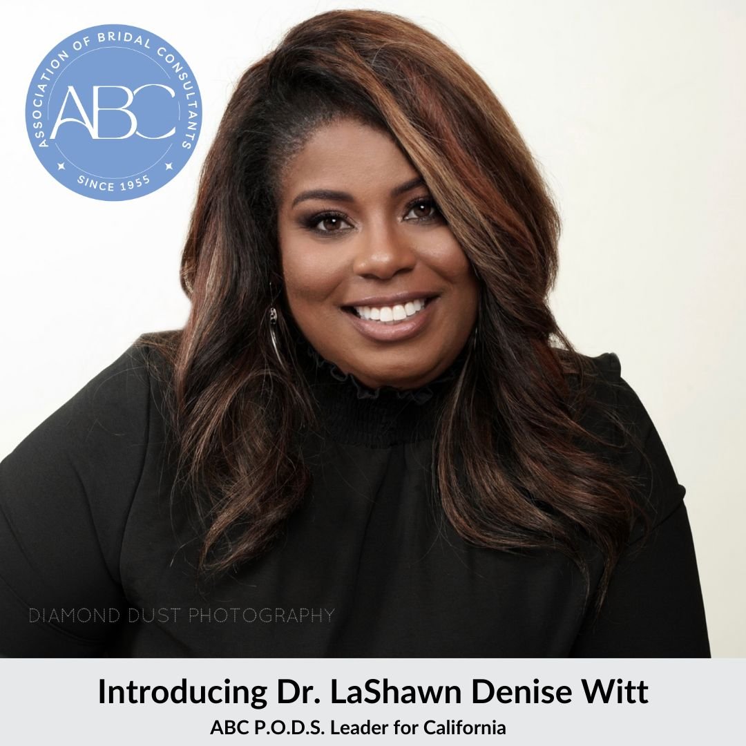 Introducing our newest P.O.D.S. Leader for the California area - Dr. LaShawn Denise Witt

As one of the foremost experts in the wedding and special event industry Dr. La Shawn, The Global Strategist &trade; is one of the top wedding and event planner