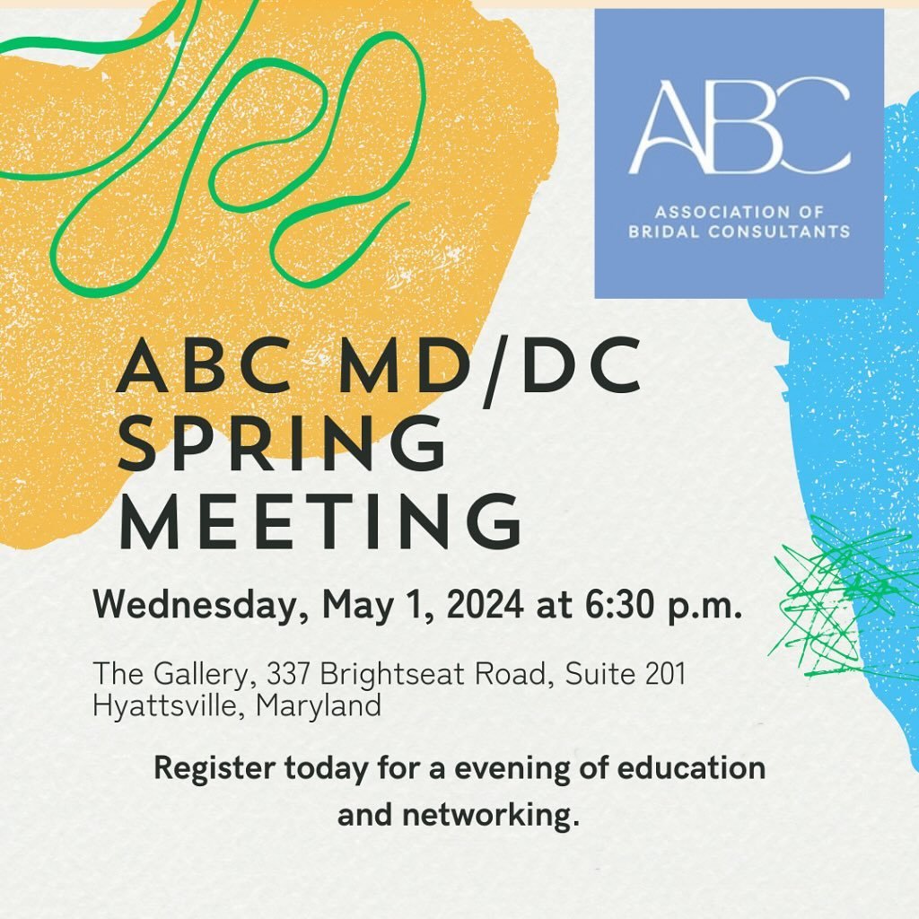 Join ABC MD/DC for Their Spring Meeting 2024!

Join ABC MD/DC for an evening of education and networking. Research has proven that the most successful entrepreneurs are those who have multiple streams on revenue coming into their business. At this me