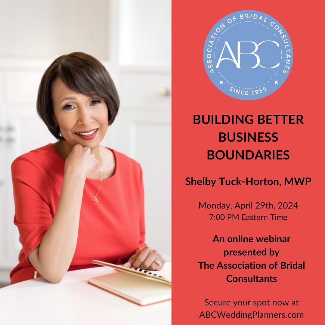 Tired of feeling like your life is on a runaway train with no time for you?

@abcassoc proudly presents &ldquo;Building Better Business Boundaries&rdquo; with Shelby Tuck-Horton, MWP, a Certified Life and Relationship Coach and ABC&rsquo;s Vice Presi